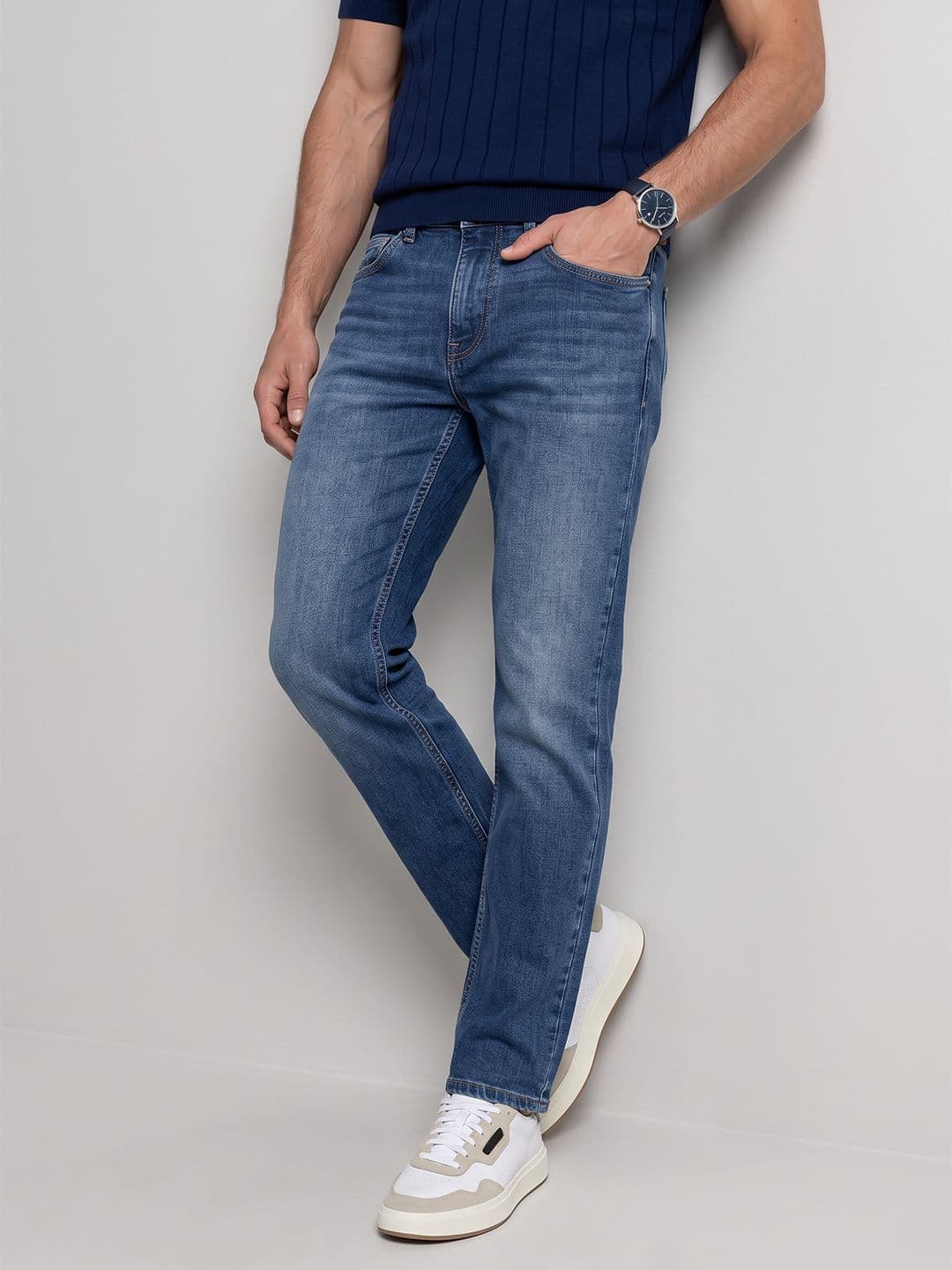 French Connection Men Light Fade Stretchable Jeans - view 1
