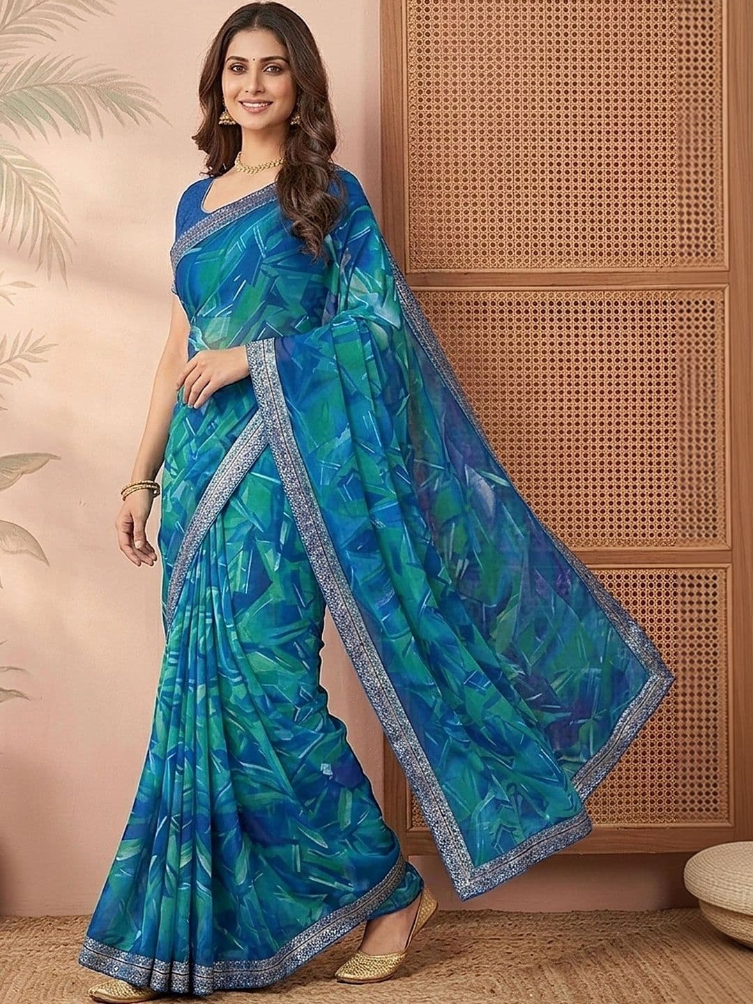 Sangria Pure Chiffon Saree - view 1