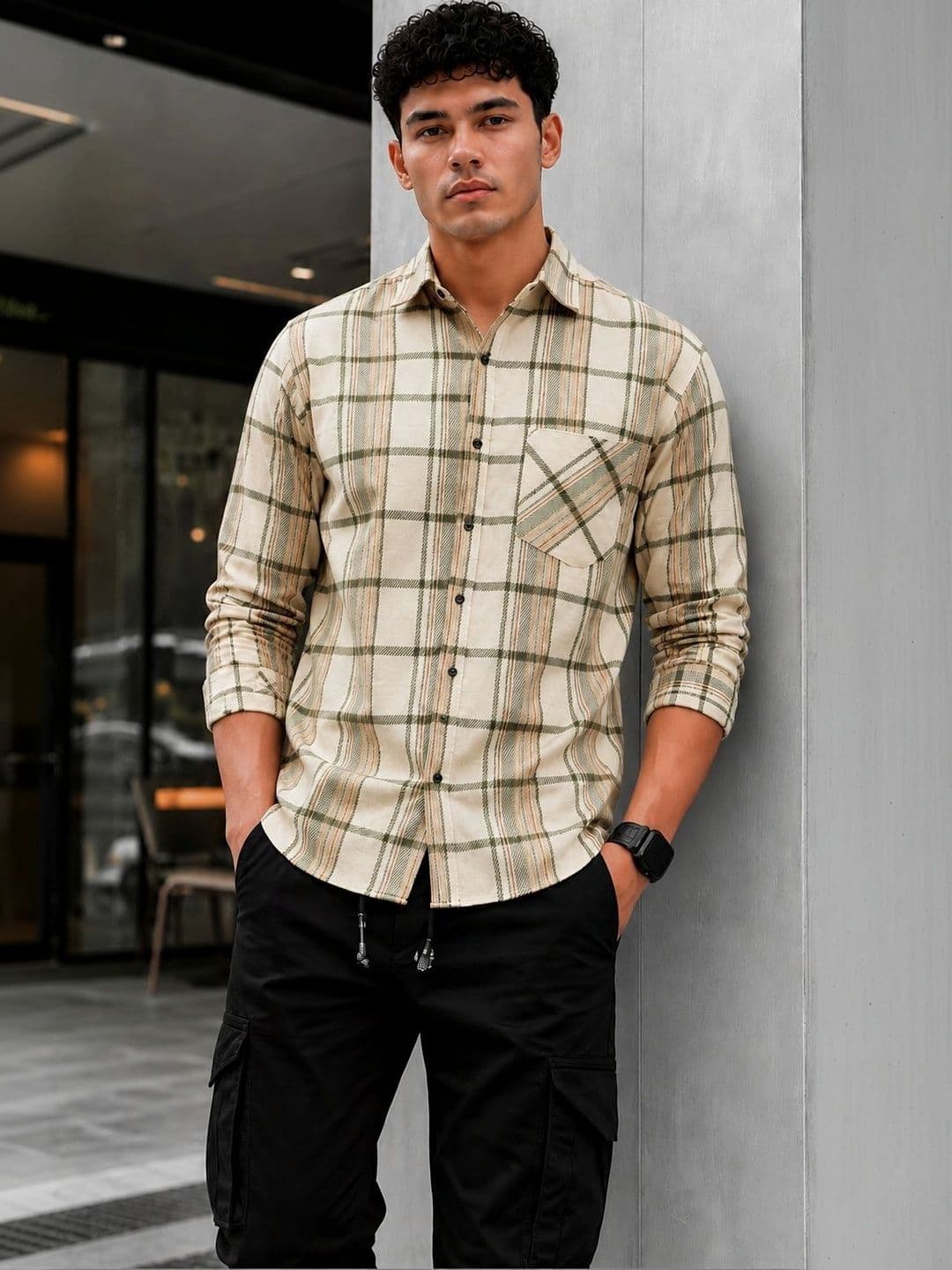 HERE&NOW Men Comfort Tartan Checks Checked Casual Shirt - view 1