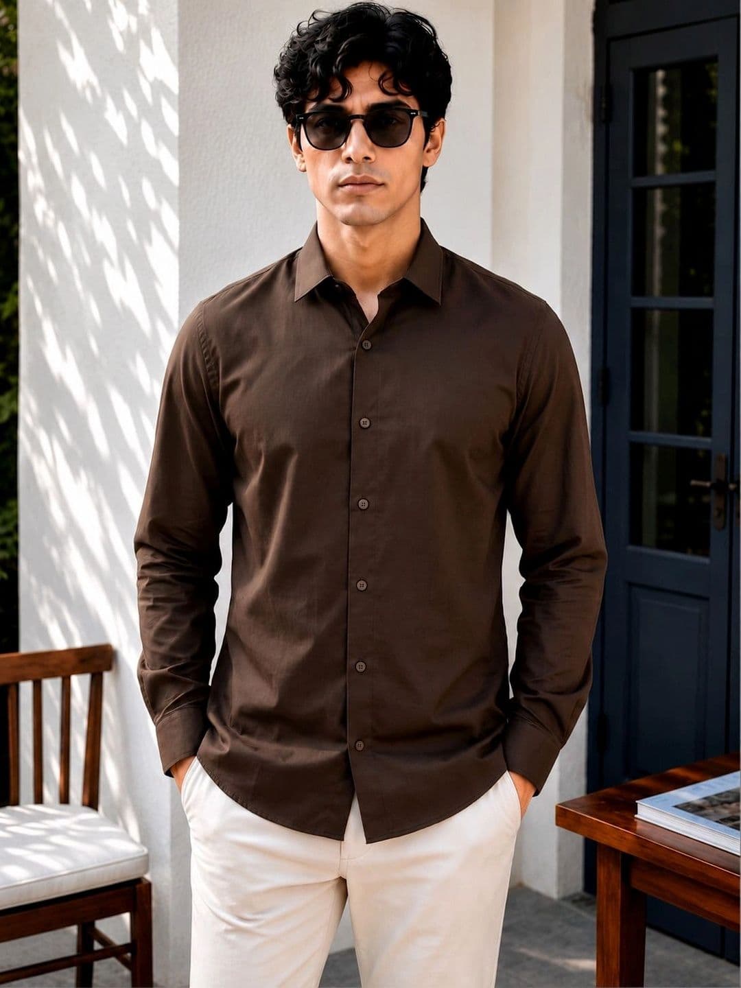RICH STAG Men Comfort Casual Solid Shirt - view 1