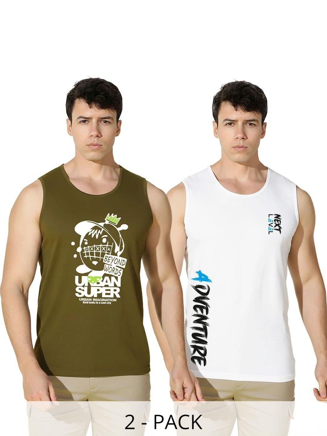 MINISTRY OF FRIENDS Men Pack of 2 Printed T-shirt - view 1