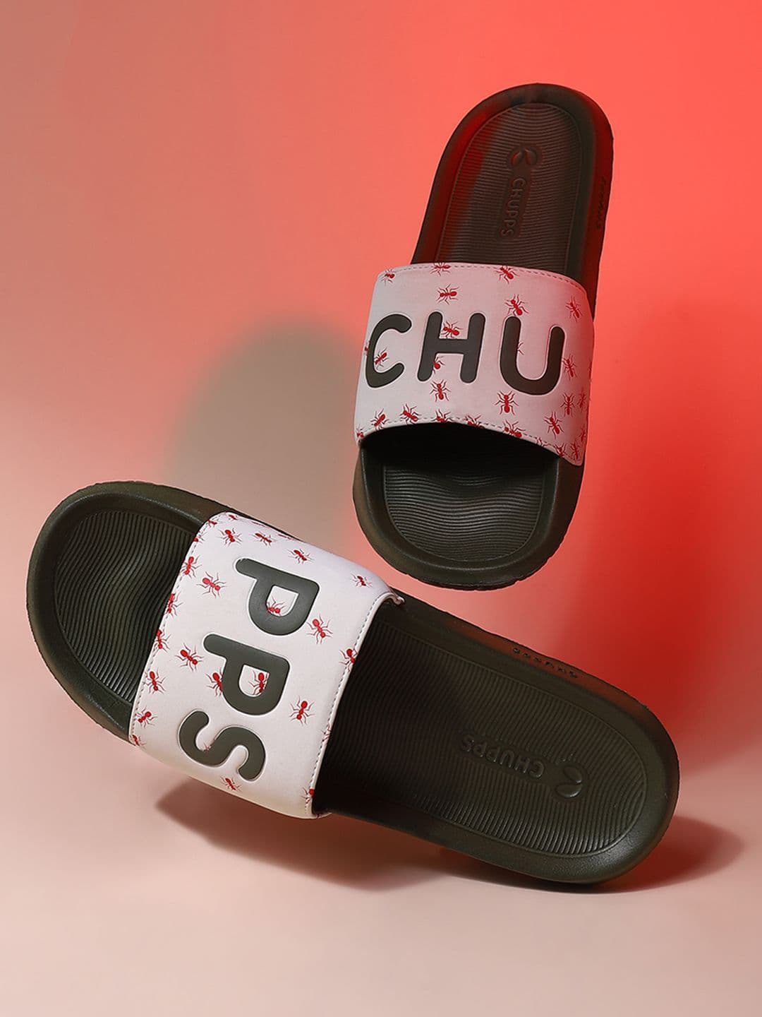 CHUPPS Men Olive Ants Orthopedic Sliders - view 1