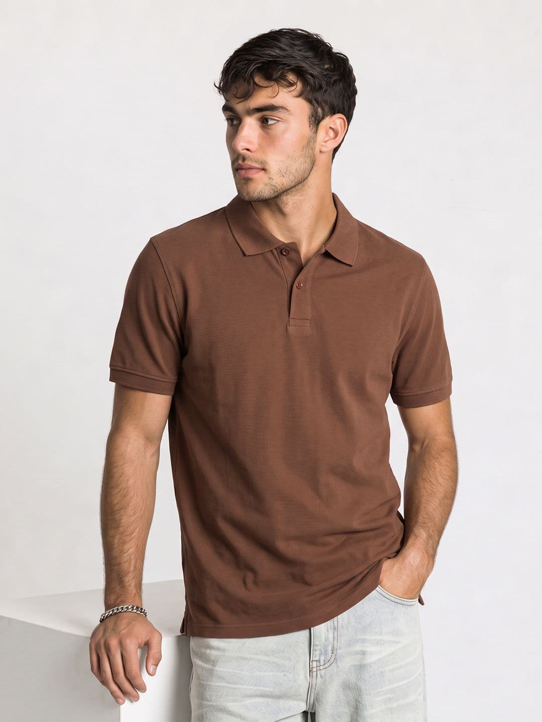 The Roadster Life Co. Polo Collar Pure Cotton T-shirt - view 1