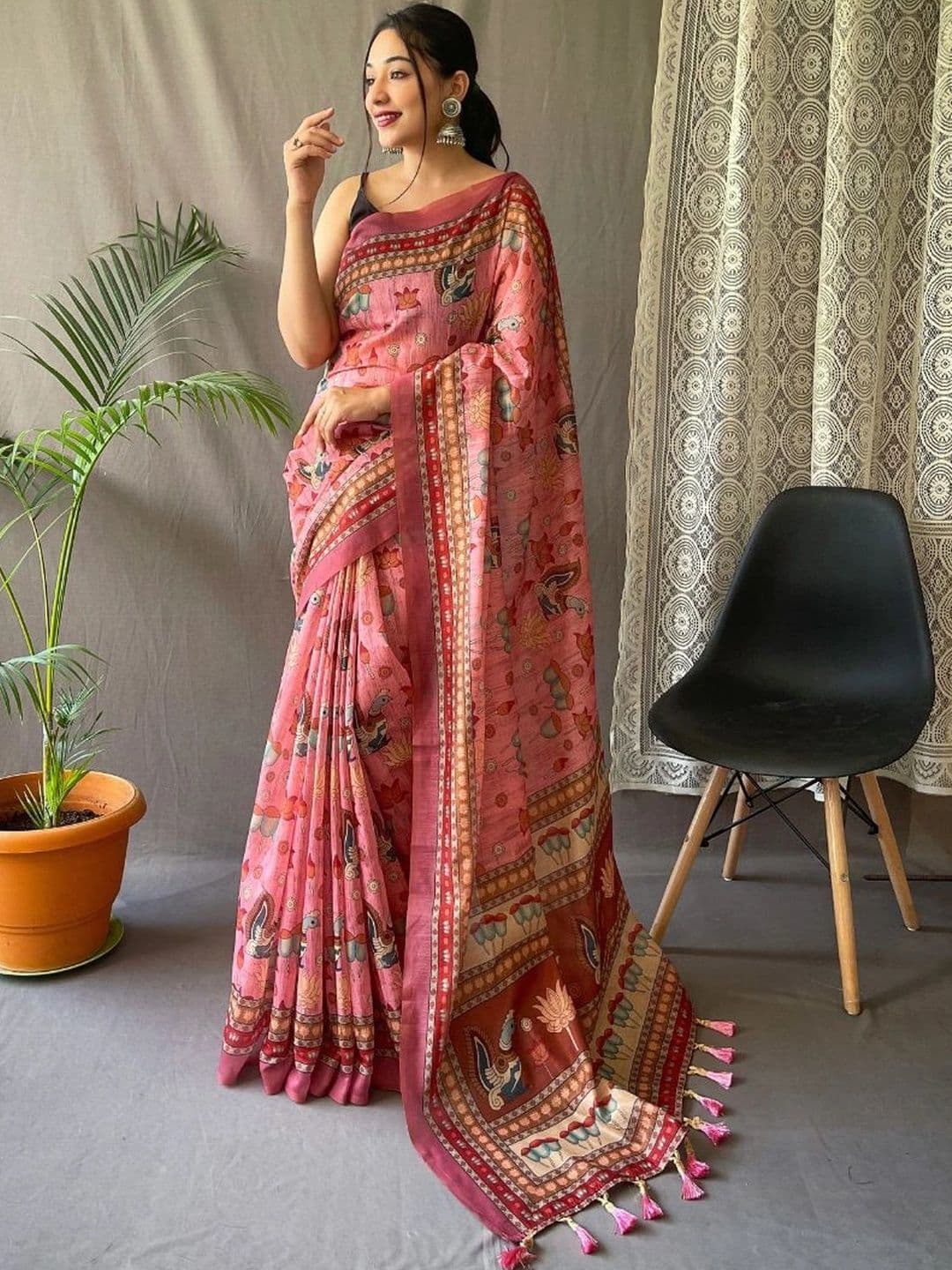 Mitera Kalamkari Designer Saree - view 1