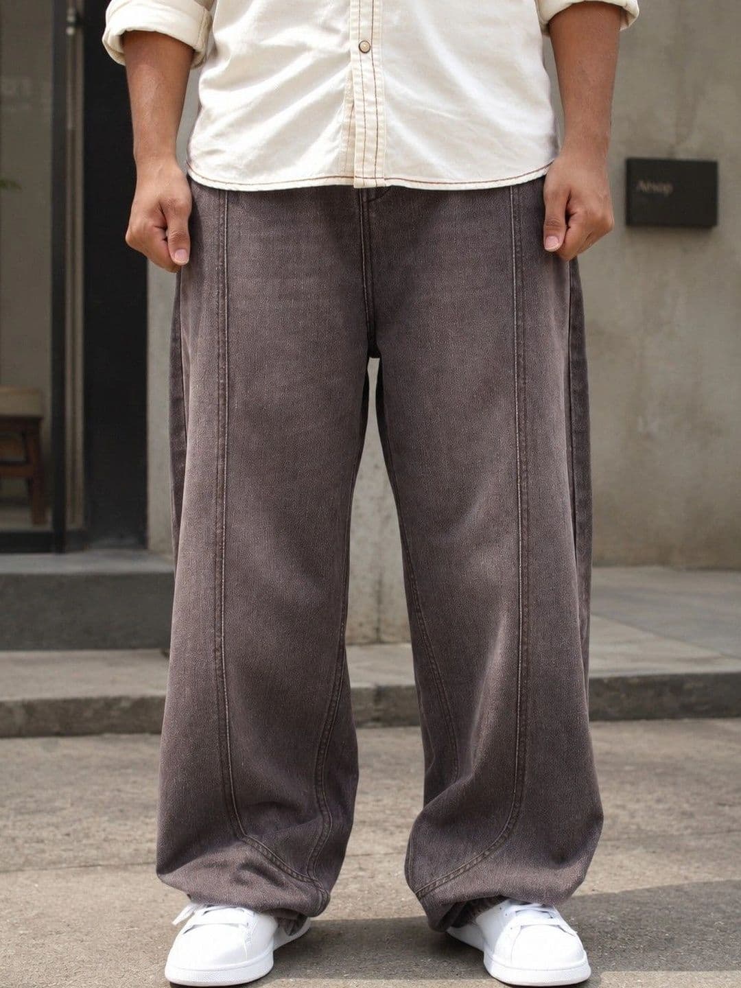 FICTION Men Comfort Mid-Rise Light Fade Ombre Jeans - view 1