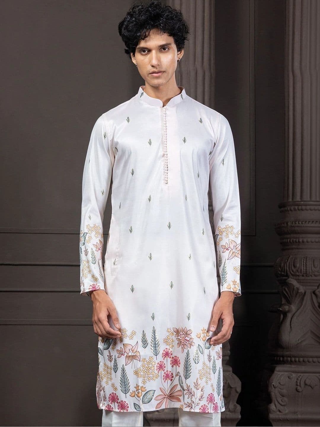 EKYAA Men Floral Printed Floral Kurta - view 1