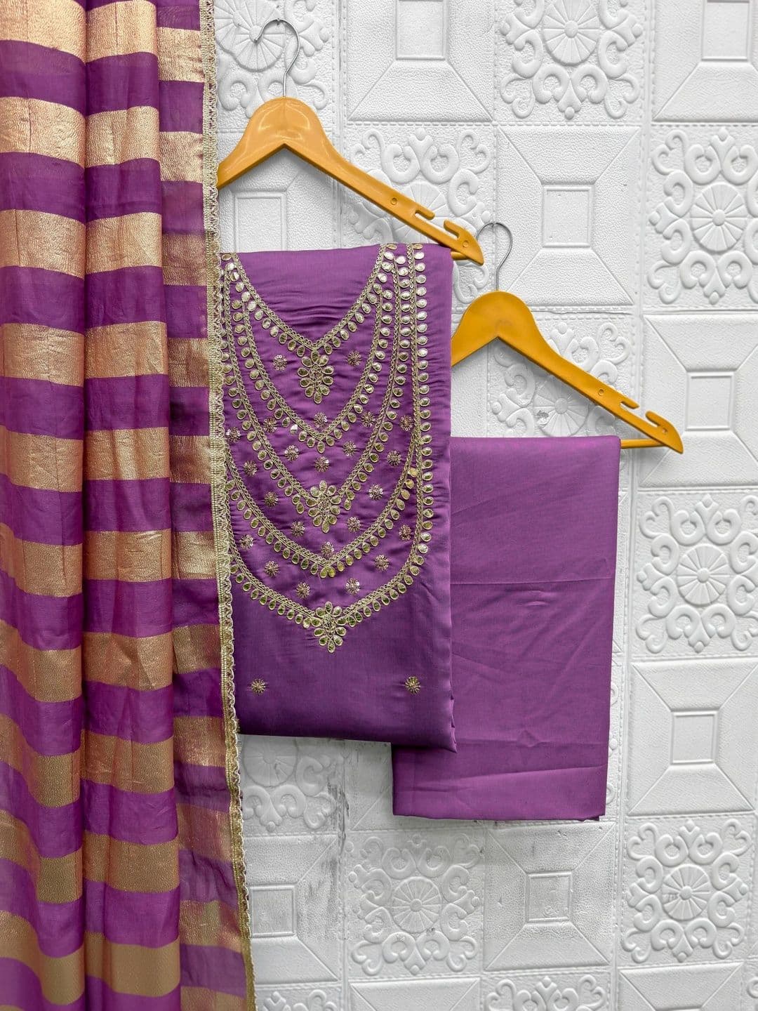 all about you Embroidered Unstitched Dress Material - view 1