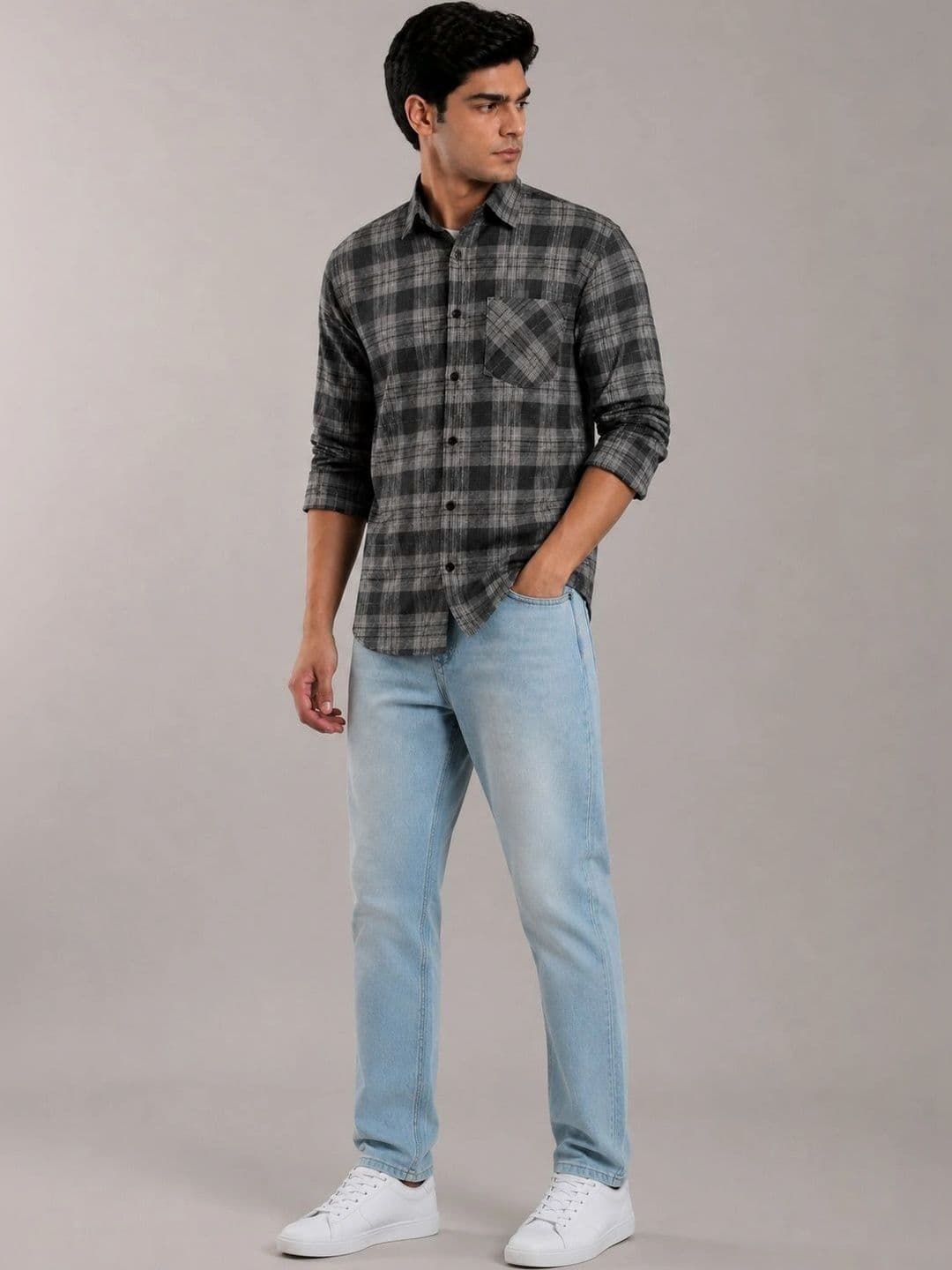 HERE&NOW Men Comfort Tartan Checks Checked Casual Shirt - view 1
