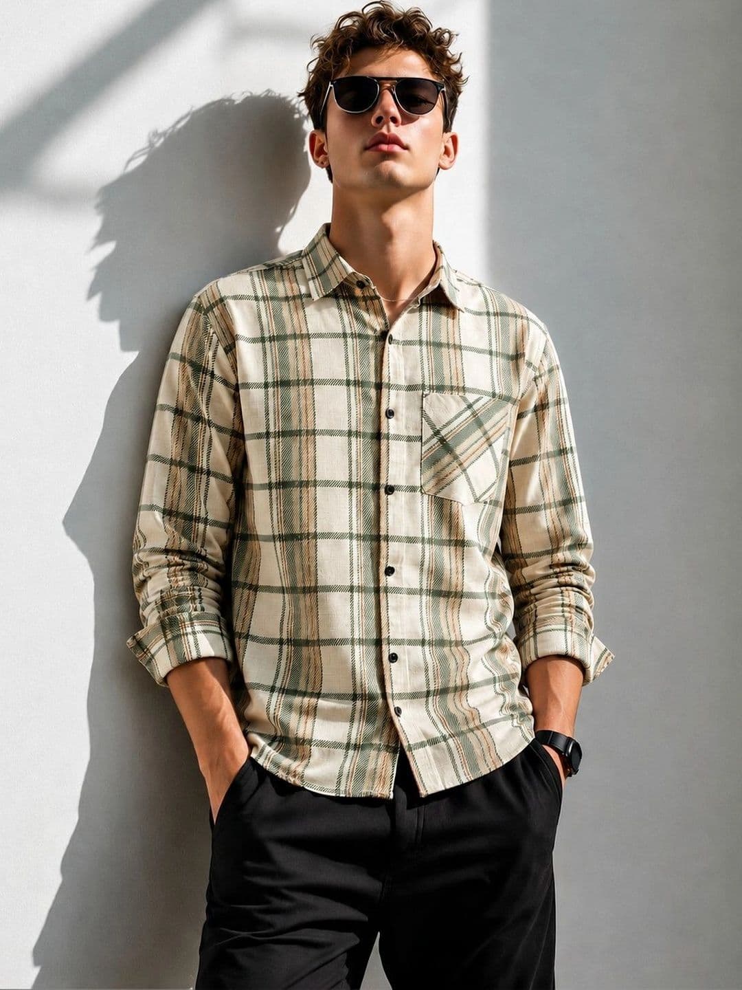 HERE&NOW Men Comfort Checked Casual Shirt - view 1