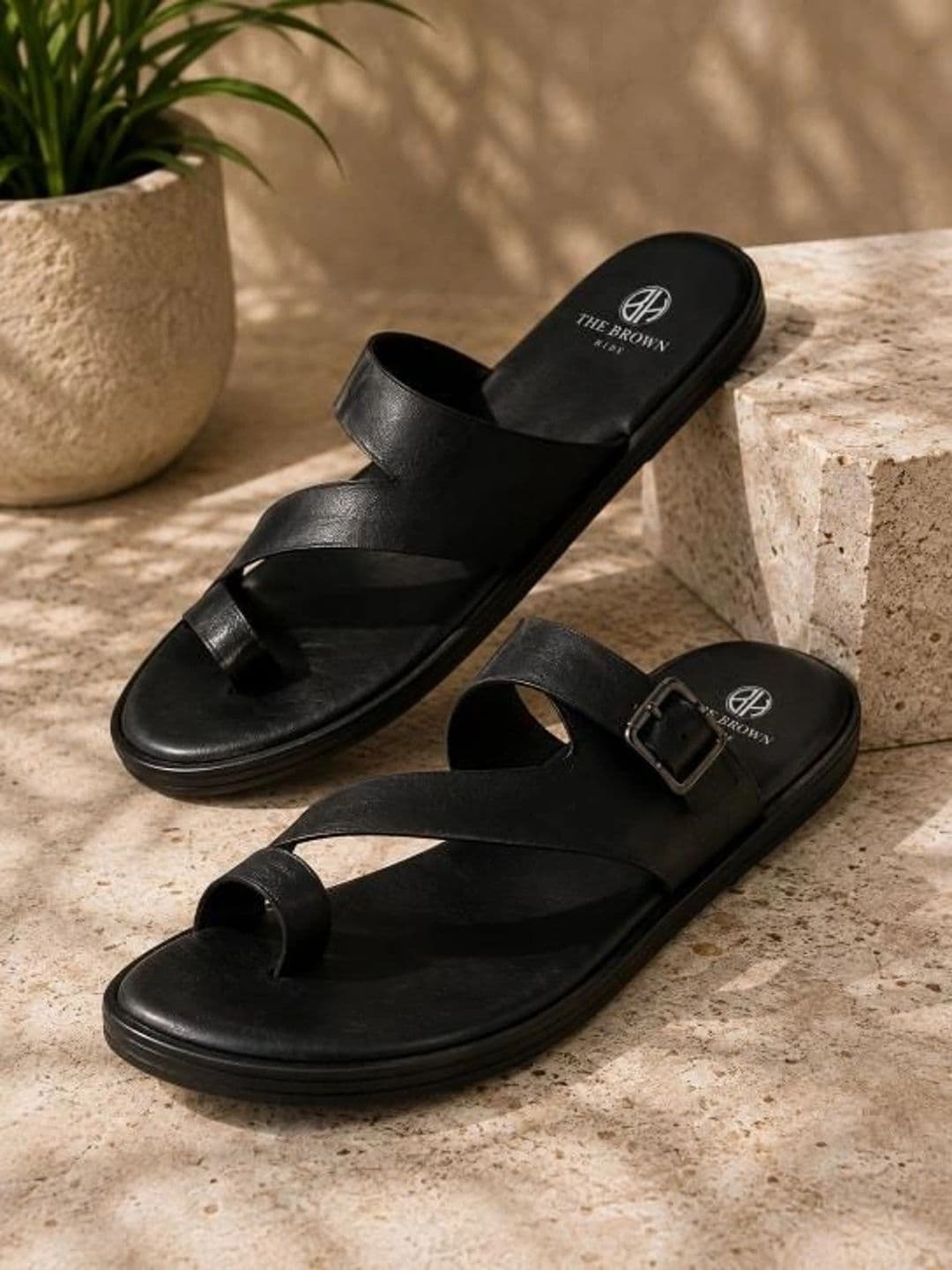 The Brown Hide Elvaro Comfort Sandal - view 1