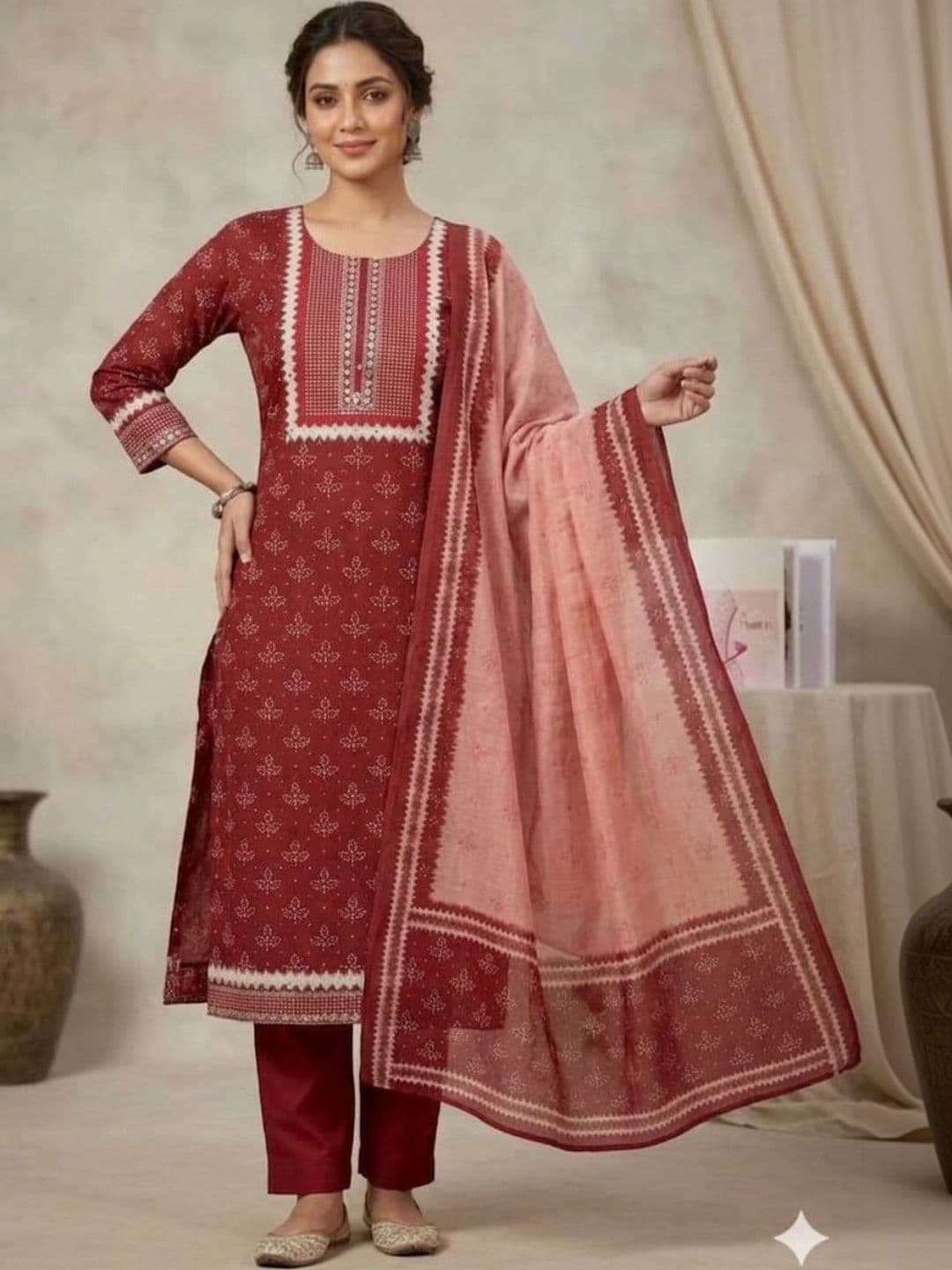 WAHEGURU ENTERPRISES Unstitched Dress Material - view 1