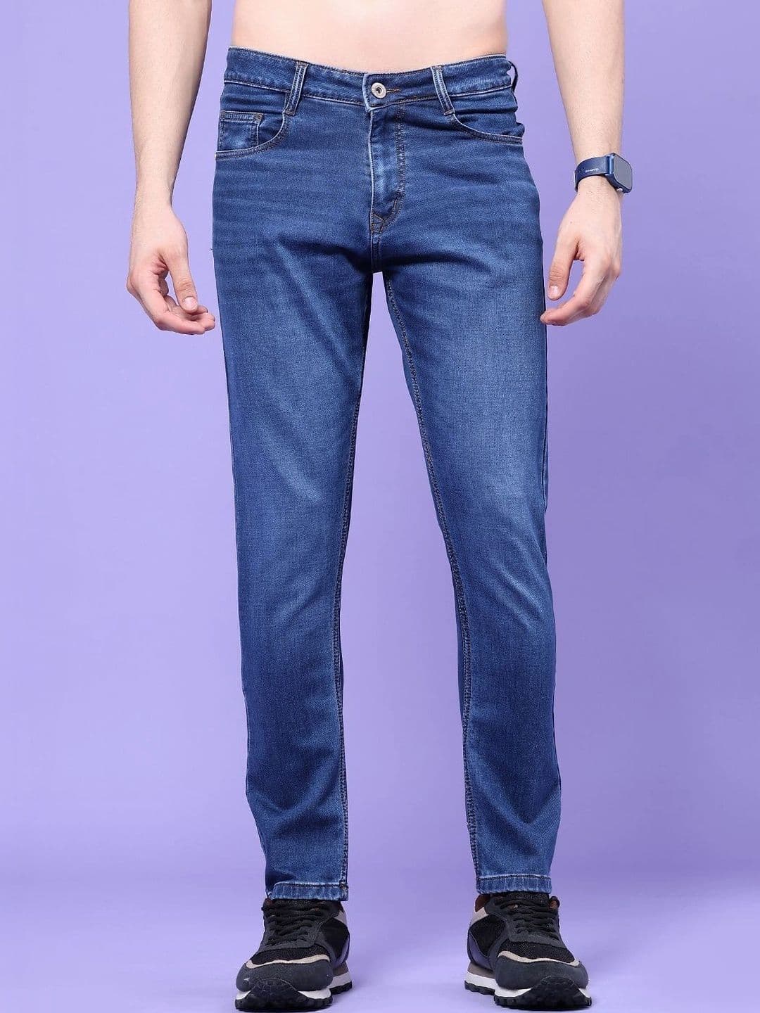 V-Mart Men Regular Fit Mid-Rise Jeans - view 1