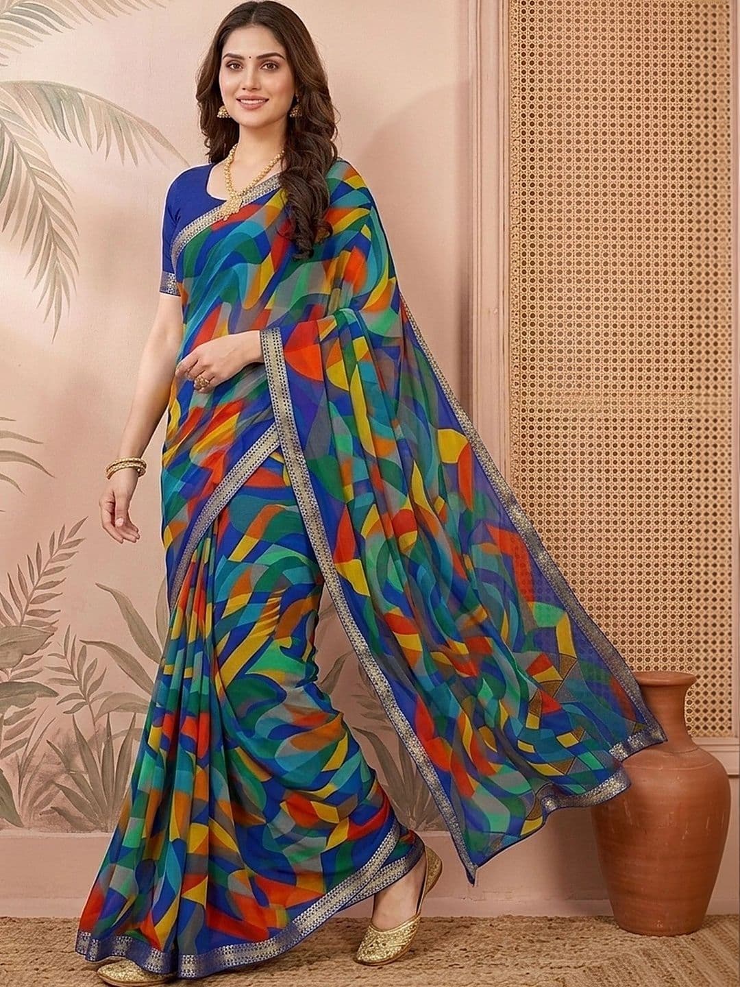 Sangria Pure Chiffon Saree - view 1