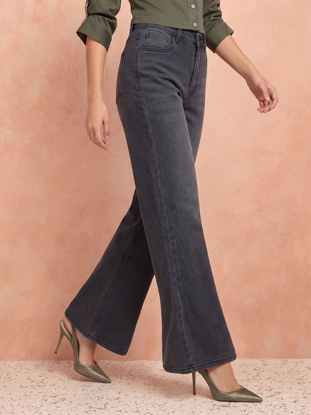 all about you Women Bootcut Heavy Fade Stretchable Jeans - view 1