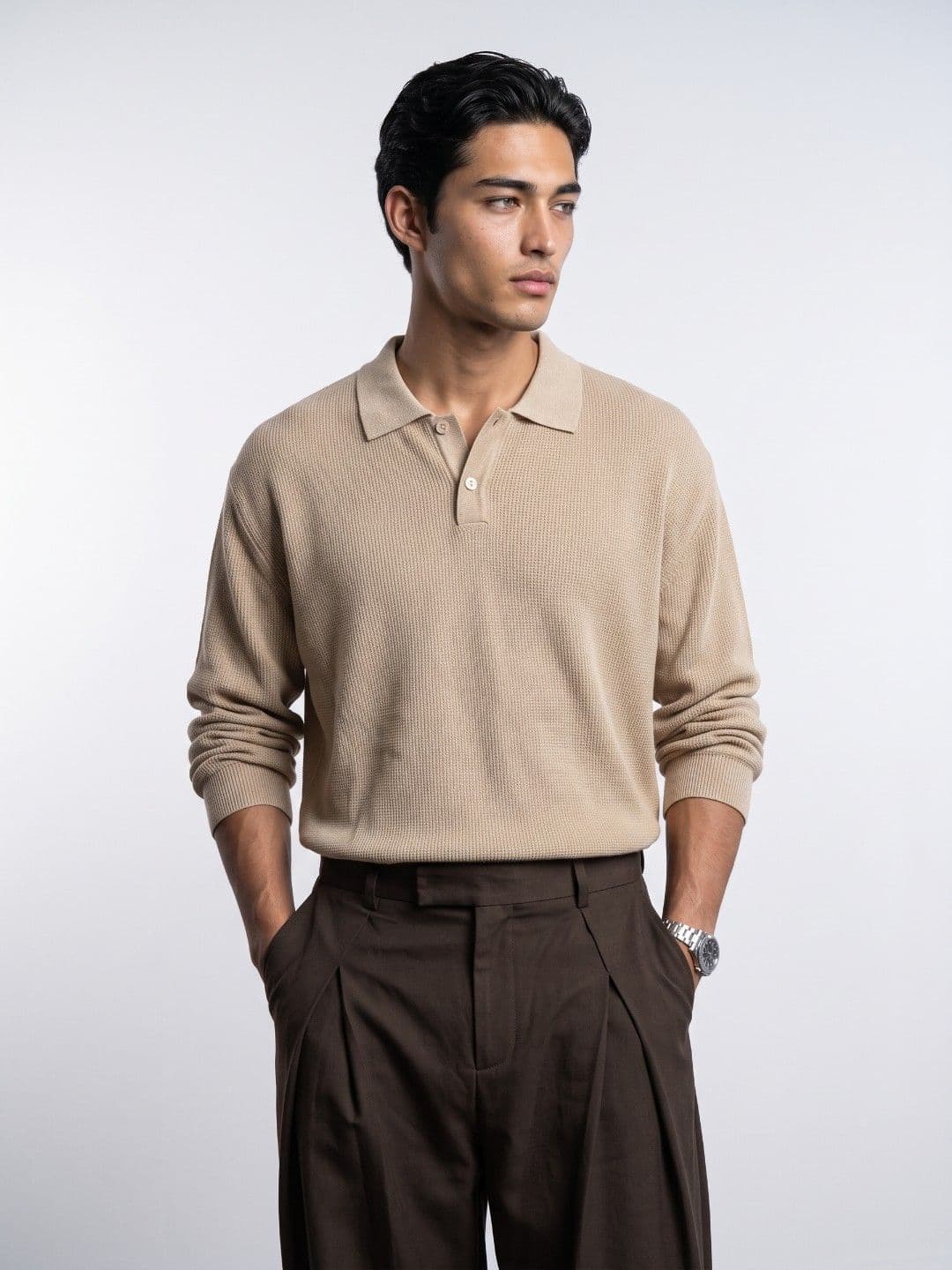 OvrWrk Oversized Fit Textured Pullover Sweater - view 1