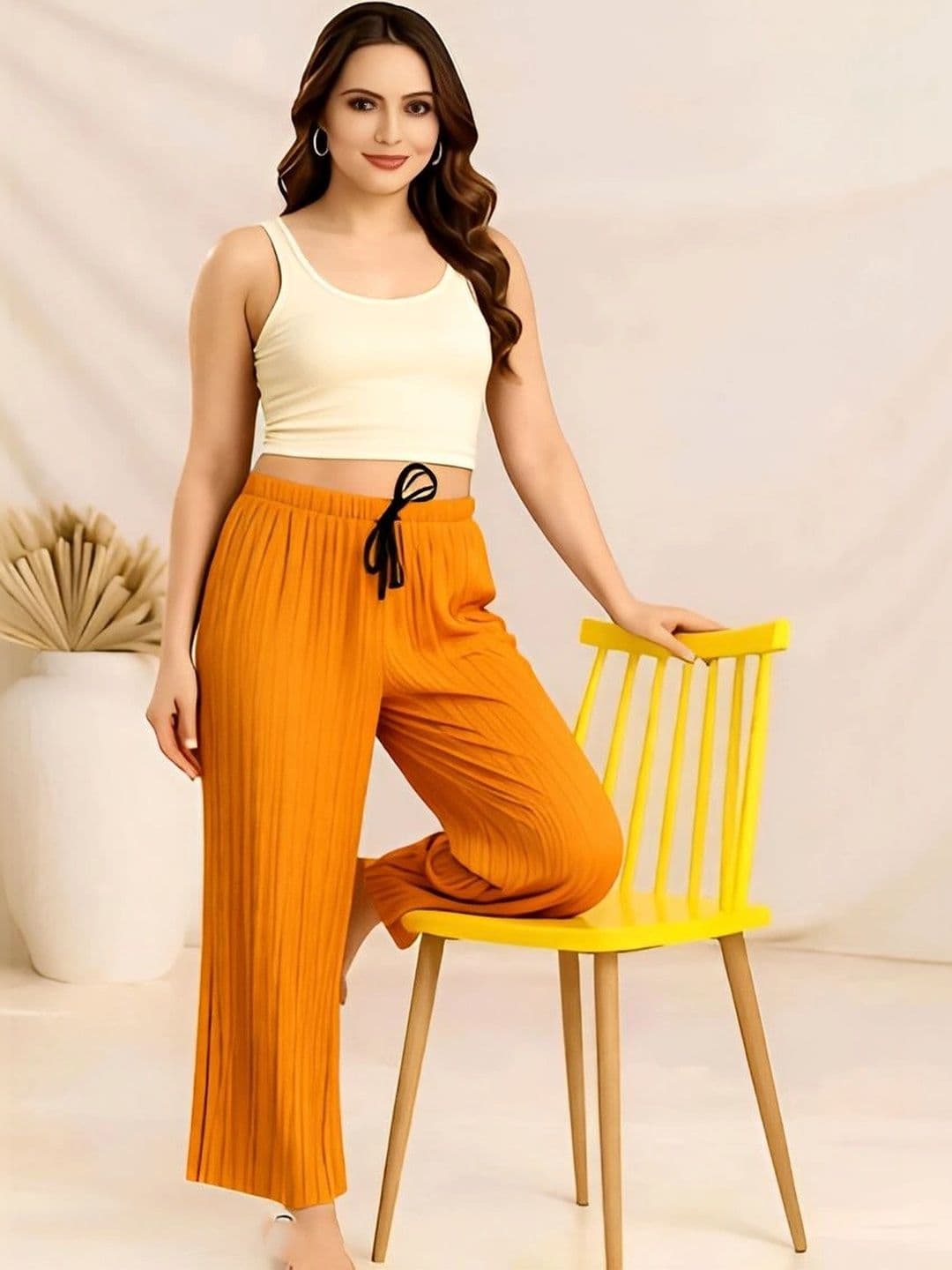 Galsmaky Women Linen Blend Palazzos - view 1