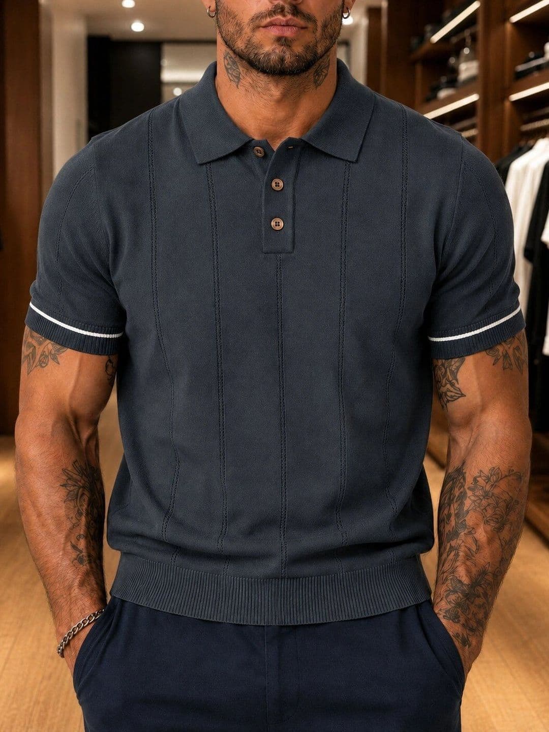 FABRIPPLE Men Polo Collar T-shirt - view 1