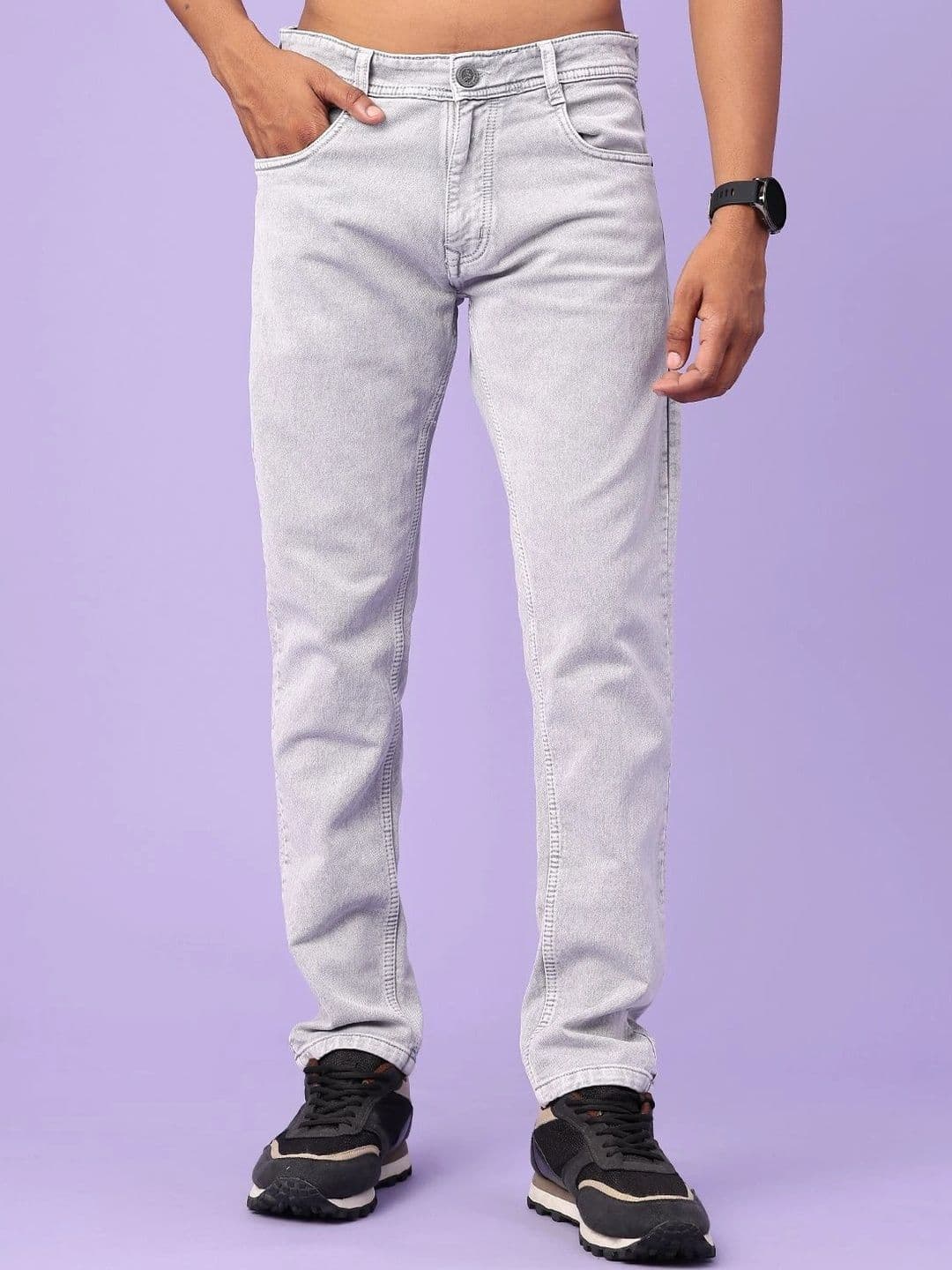 V-Mart Men Regular Fit Mid-Rise Stretchable Jeans - view 1