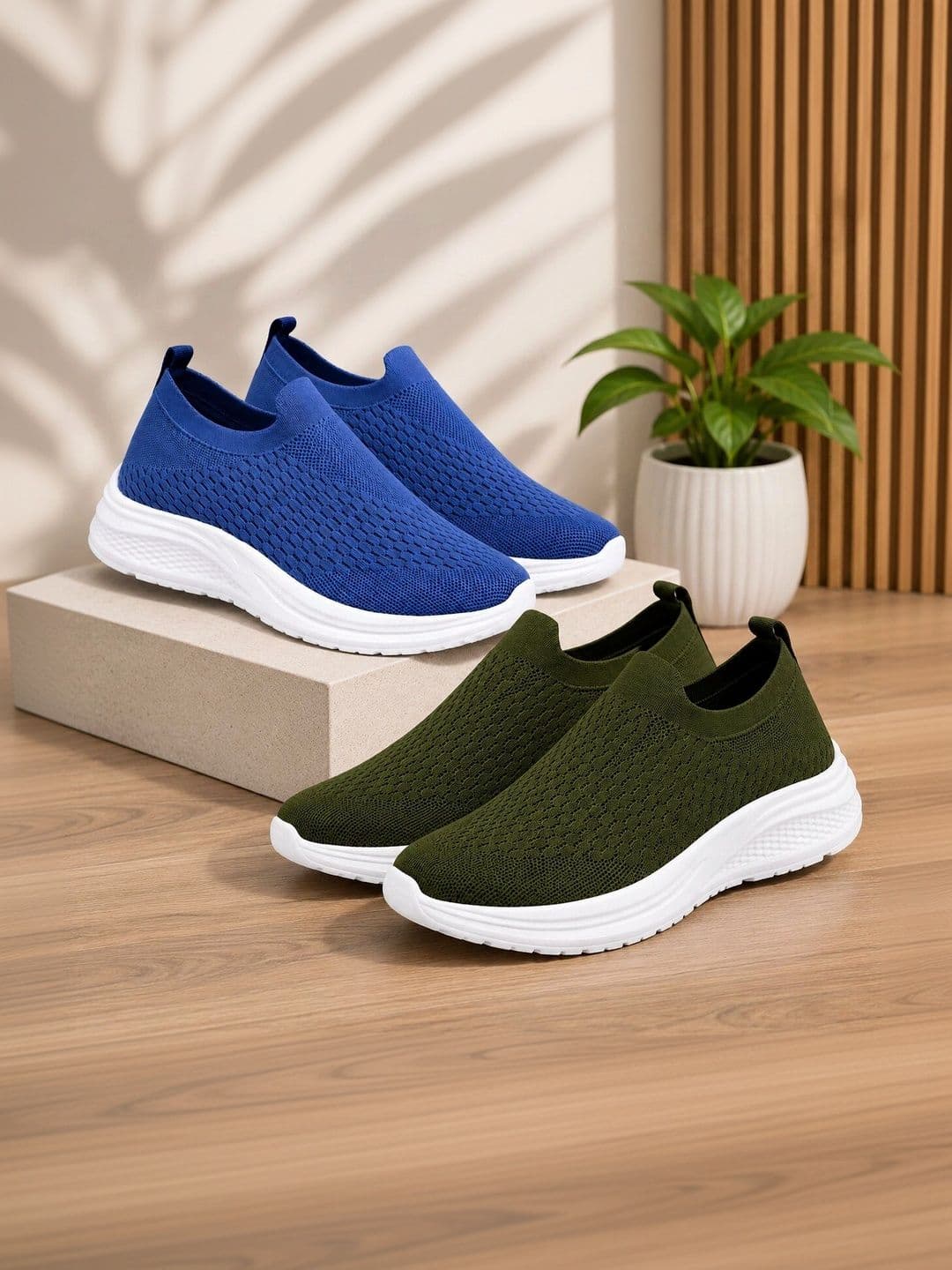 Rayvon Men Mesh Walking Non-Marking Shoes - view 1