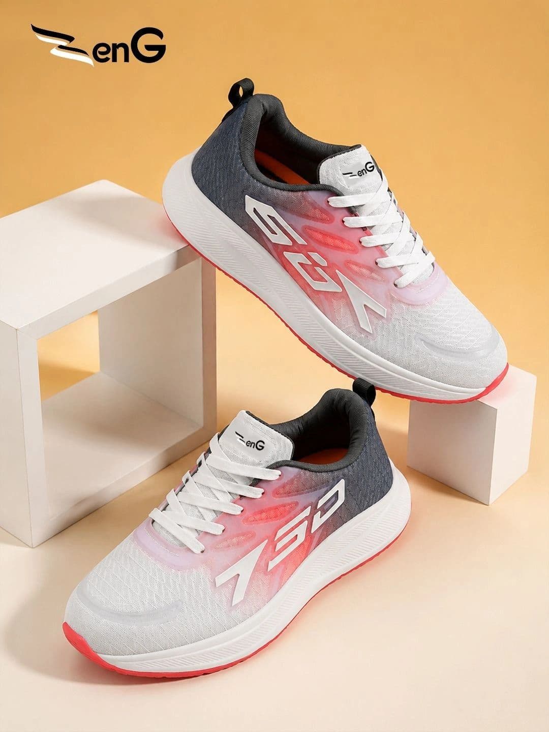 ZENG Men Mesh Running Non-Marking Shoes - view 1