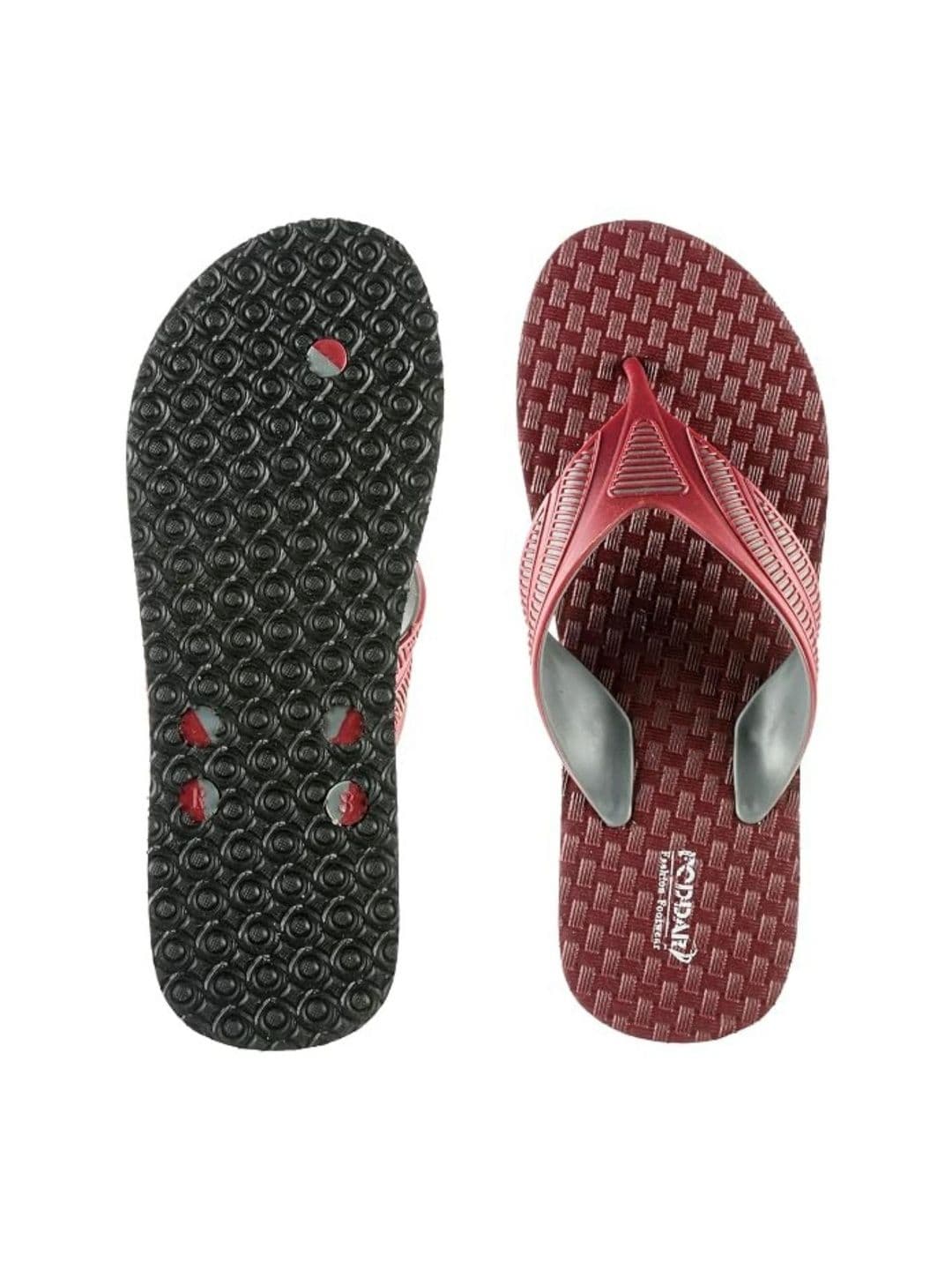 Poddar Men Rubber Thong Flip-Flops - view 1