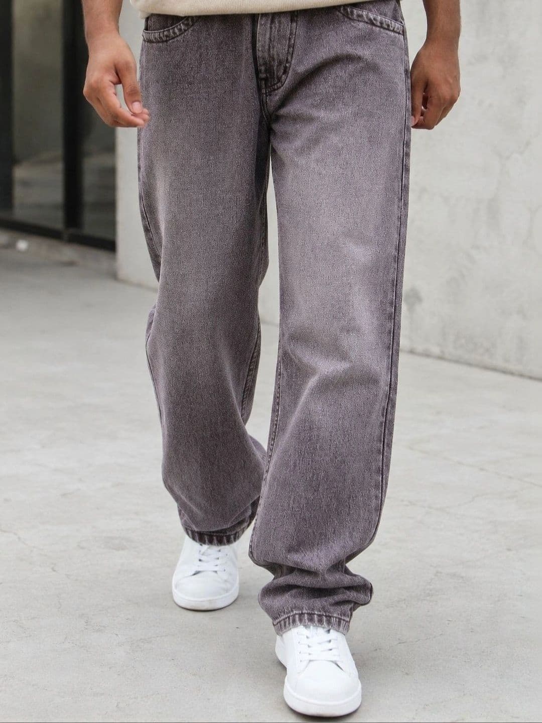 FICTION Men Comfort Relaxed Fit Mid-Rise Cotton Light Fade Ombre Jeans - view 1
