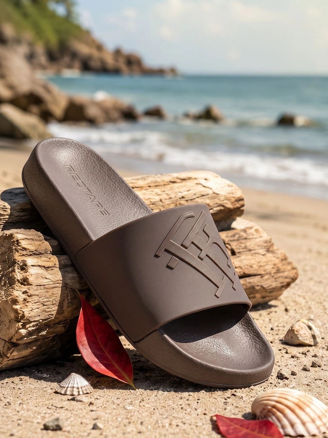 Red Tape Men Rubber Sliders - view 1