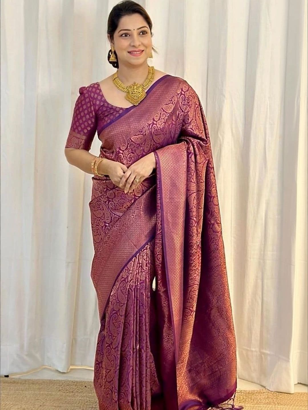 JIVUBA Woven Design Zari Art Silk Designer Banarasi Saree - view 1