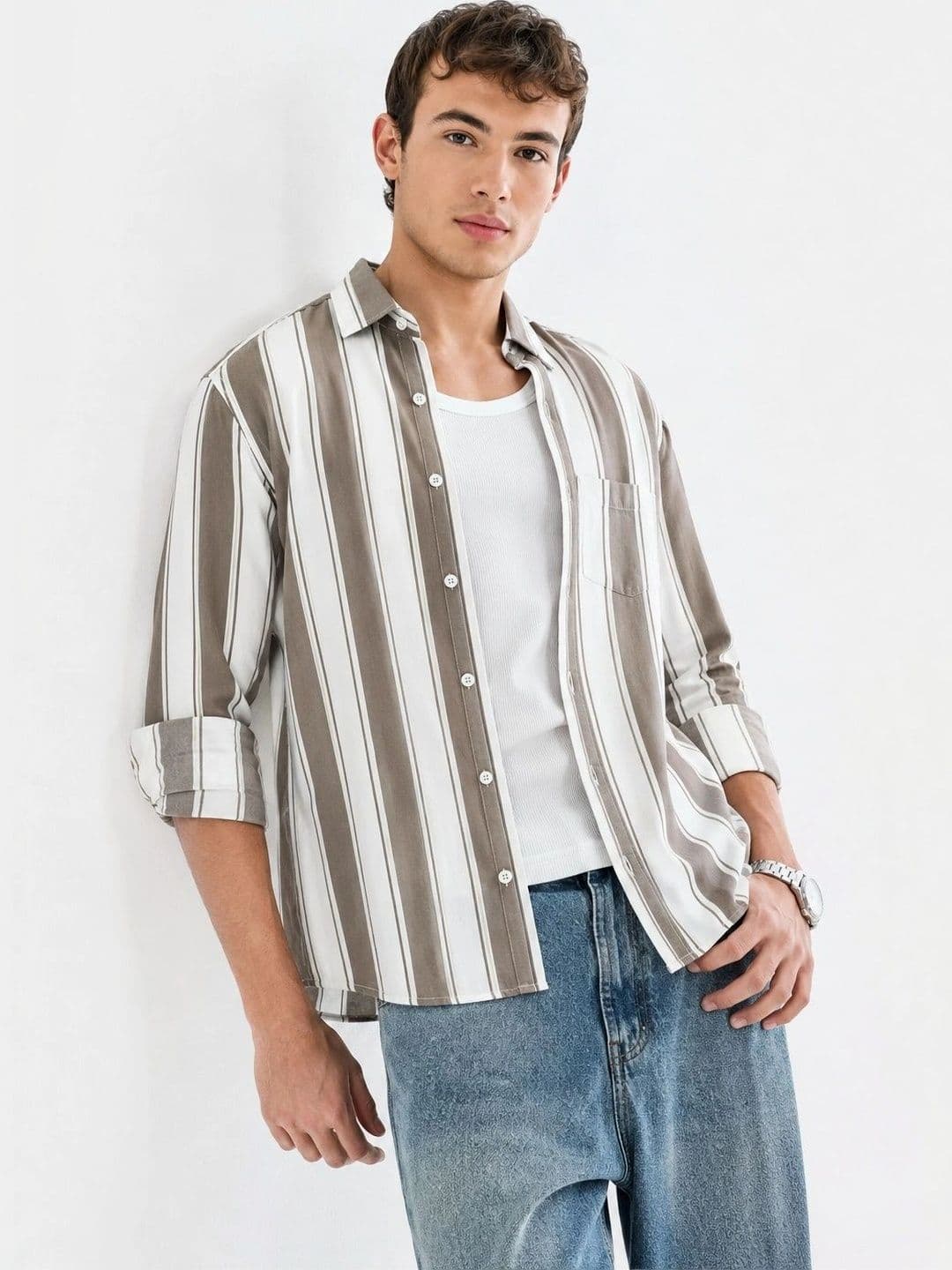 SHIRTZONE Men Comfort Striped Casual Shirt - view 1