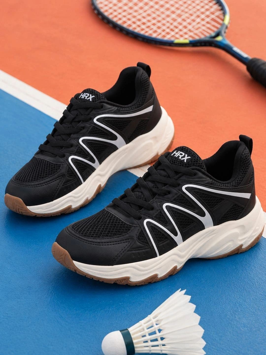 HRX by Hrithik Roshan Men Mesh Badminton Non-Marking Shoes - view 1