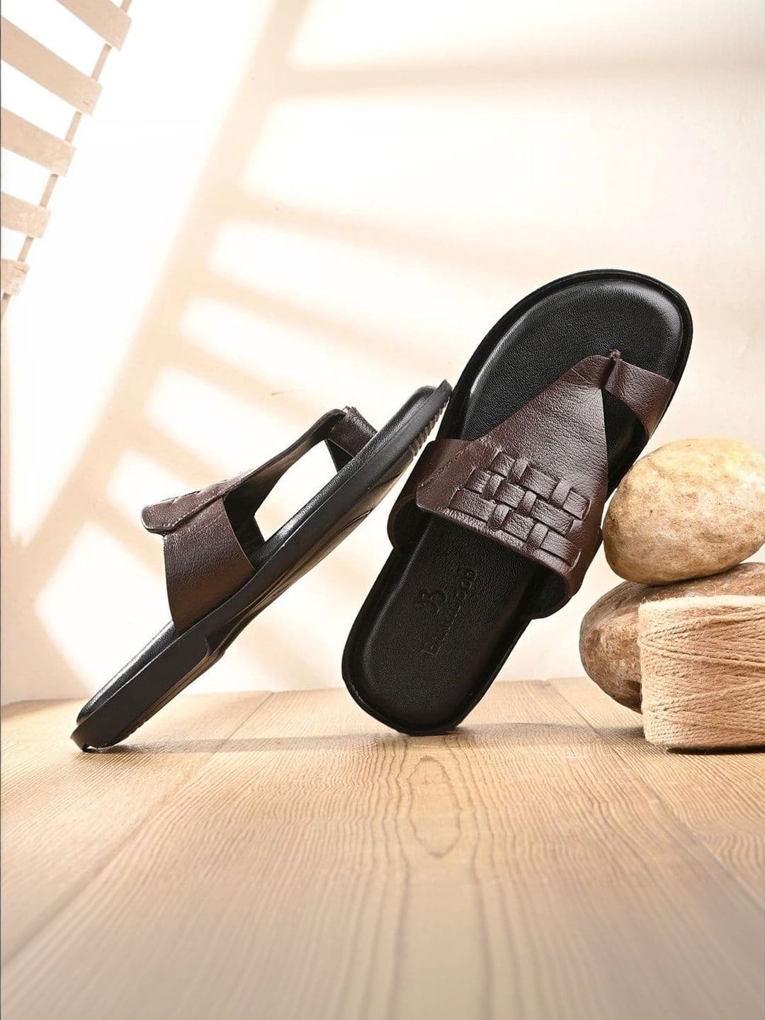 House of Pataudi Men Leather Comfort Sandals - view 1