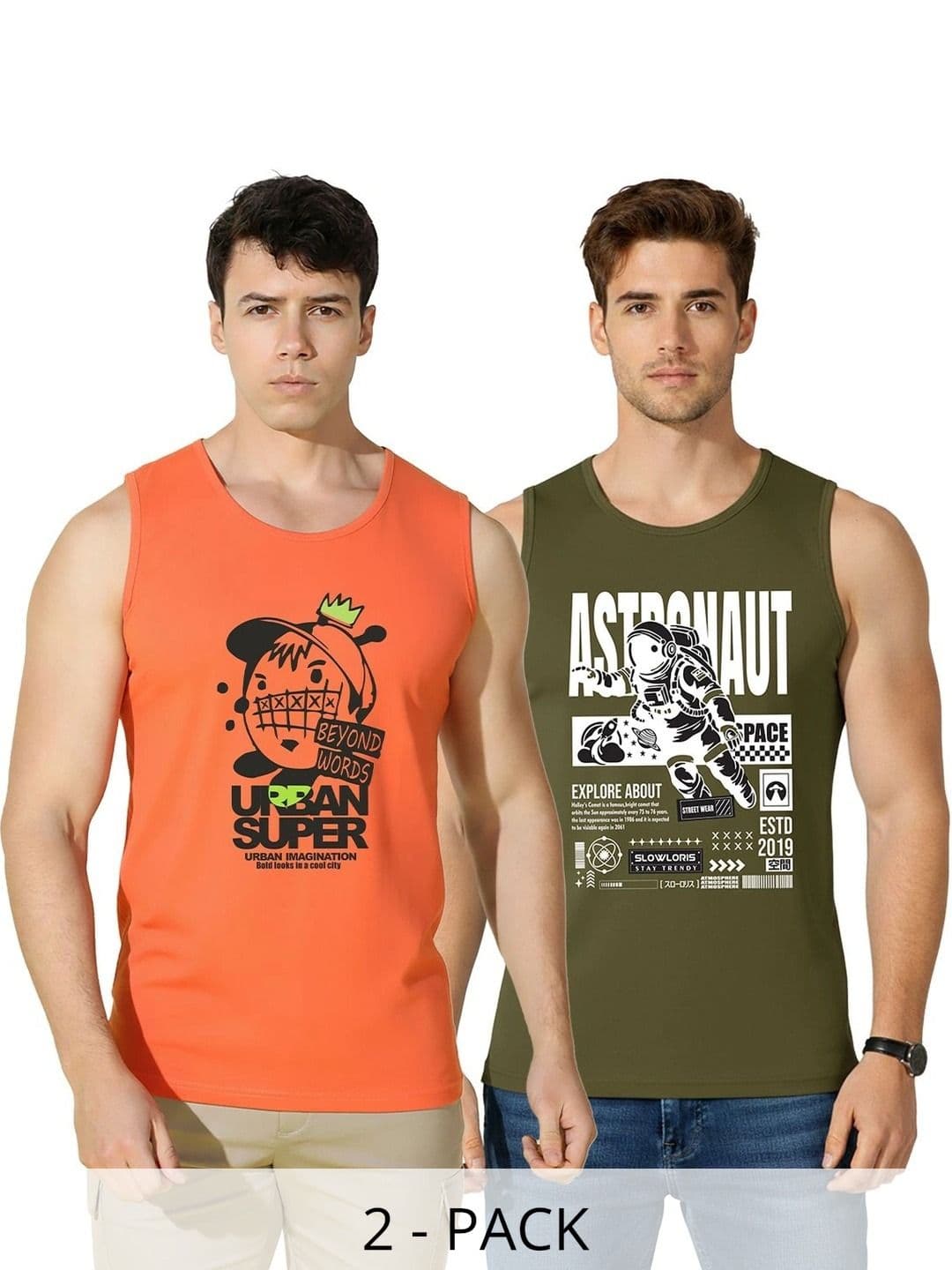 SLOWLORIS Men 2 Printed T-shirt - view 1