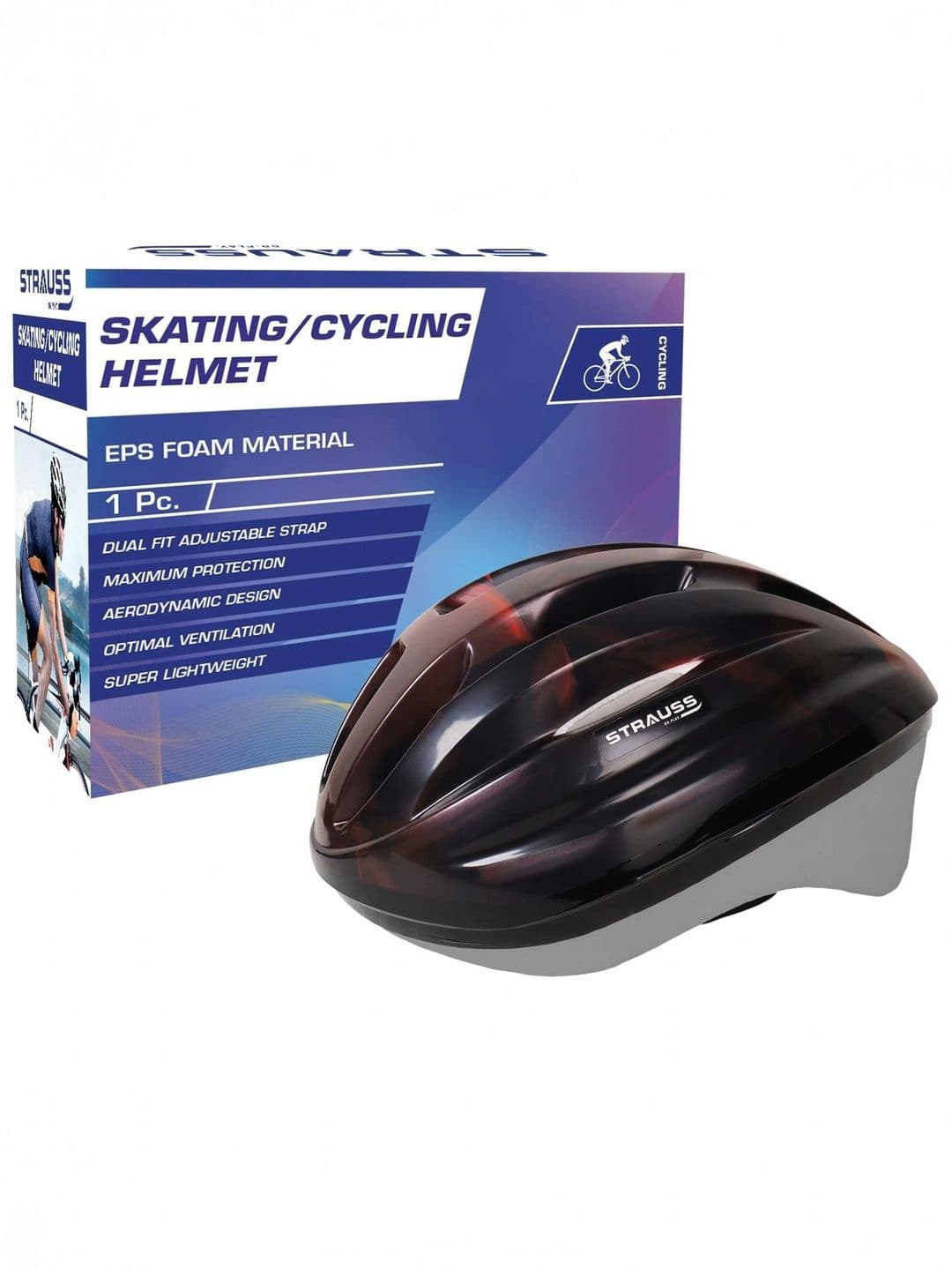 STRAUSS Light Weight with Superior Ventilation Adjustable Cycling Helmet - view 1