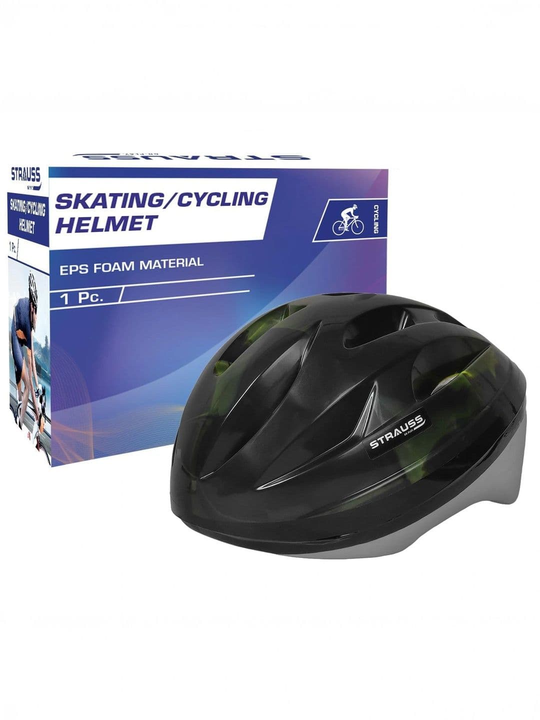 STRAUSS Light Weight with Superior Ventilation Adjustable Cycling Helmet - view 1
