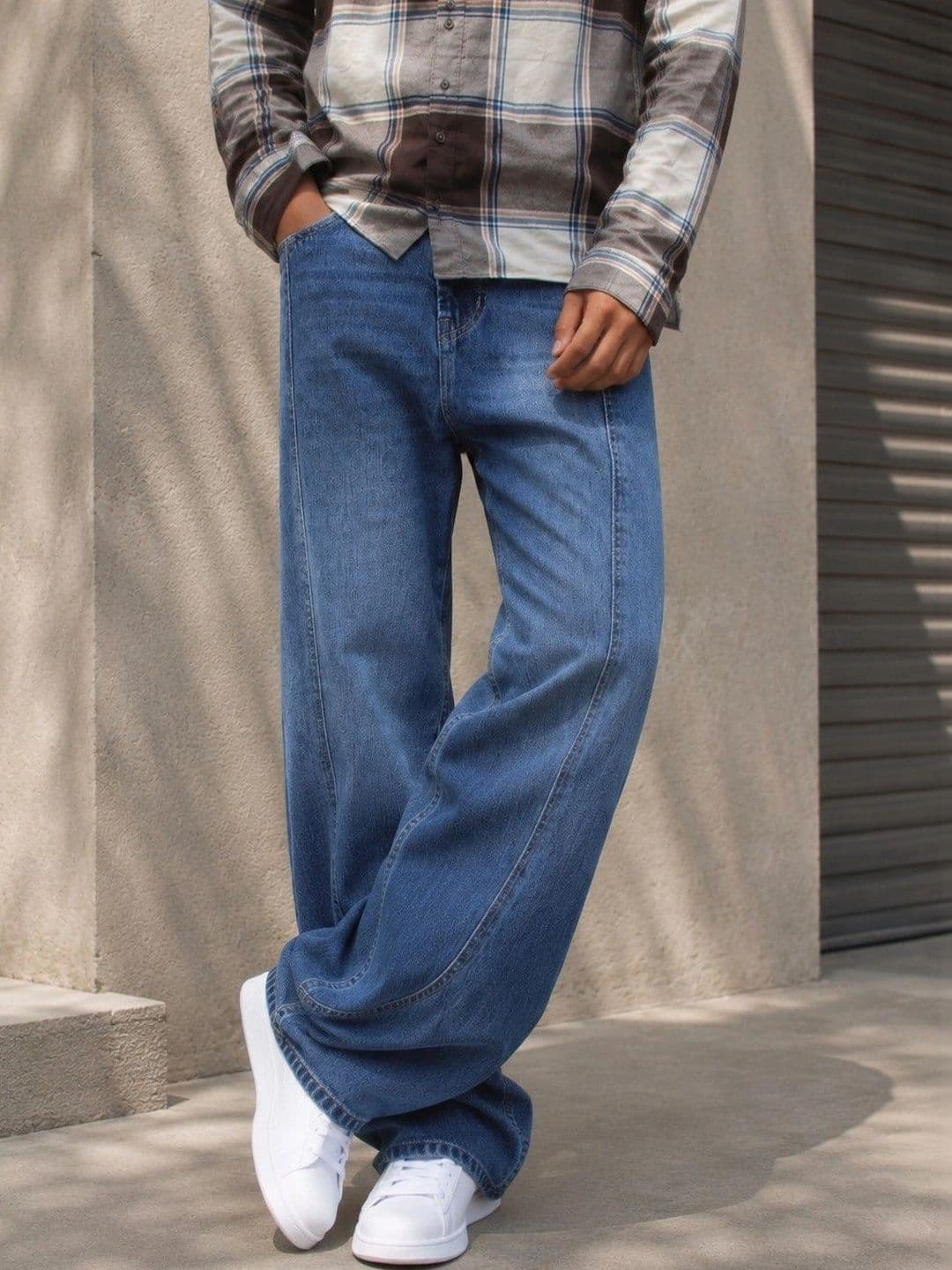 FICTION Men Comfort Mid-Rise Light Fade Ombre Jeans - view 1