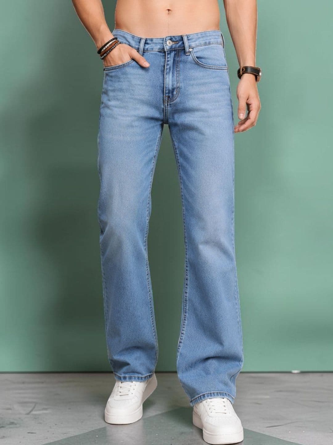 Roadster Men Jean Straight Fit Mid-Rise Stretchable Jeans - view 1