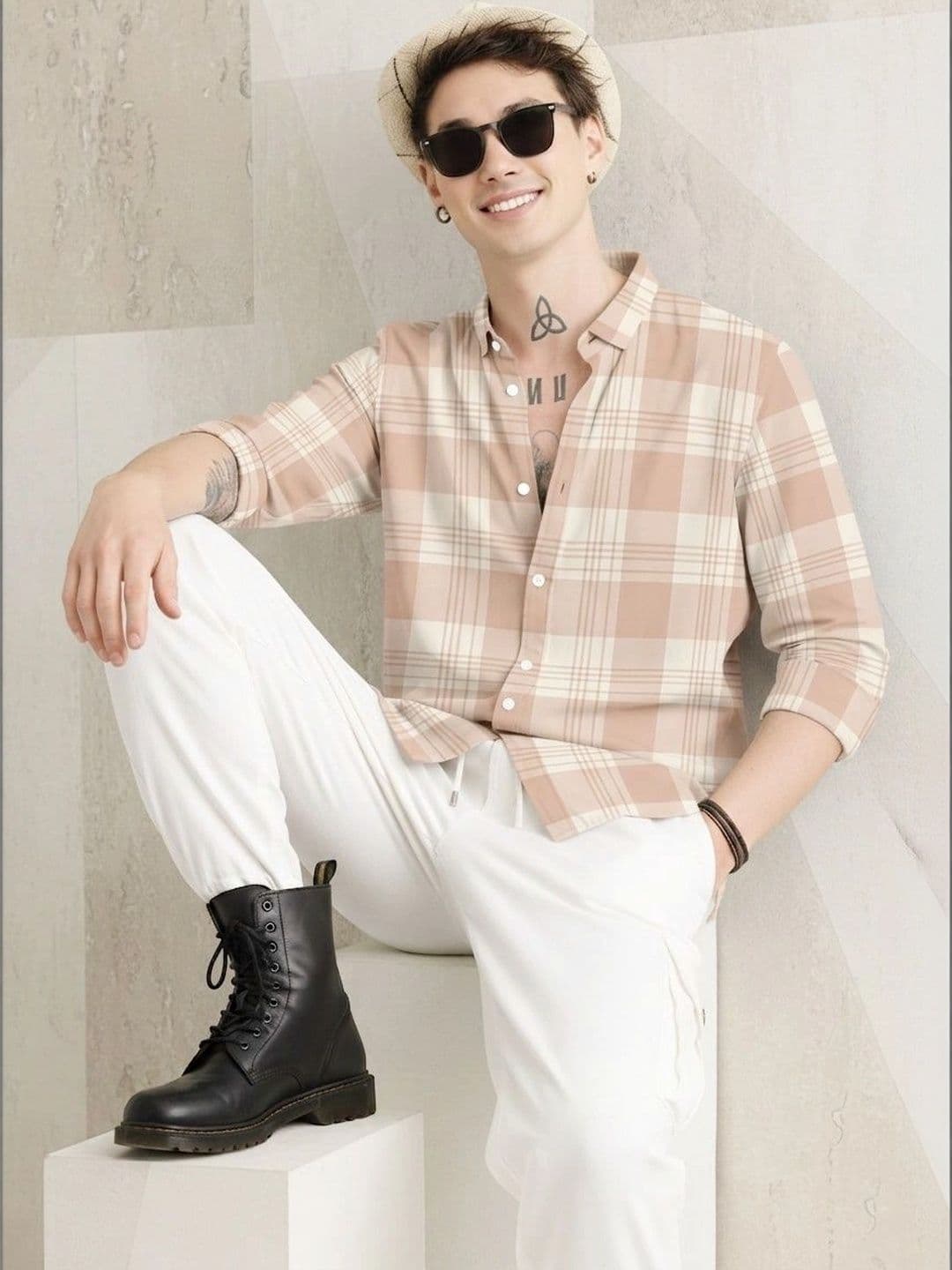 SHIRTZONE Men Comfort Tartan Checks Checked Casual Shirt - view 1