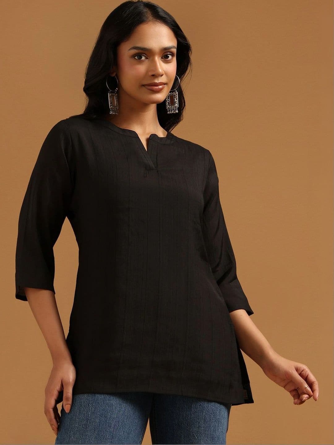 Soch Viscose Rayon Mandarin Collar Tunic - view 1