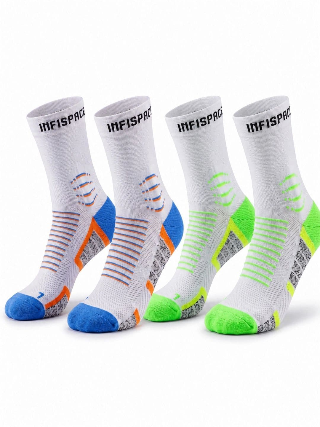 Infispace Men Pack of 2 Cotton Blend Patterned Above Ankle Socks - view 1
