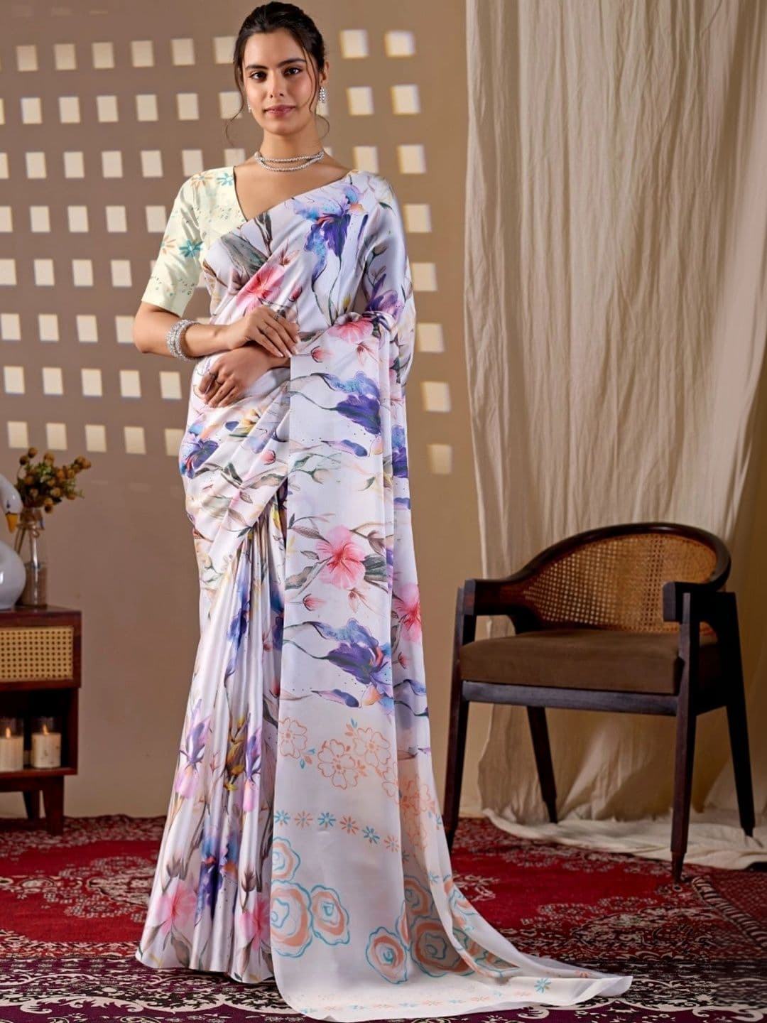 KALINI Floral Designer Saree - view 1