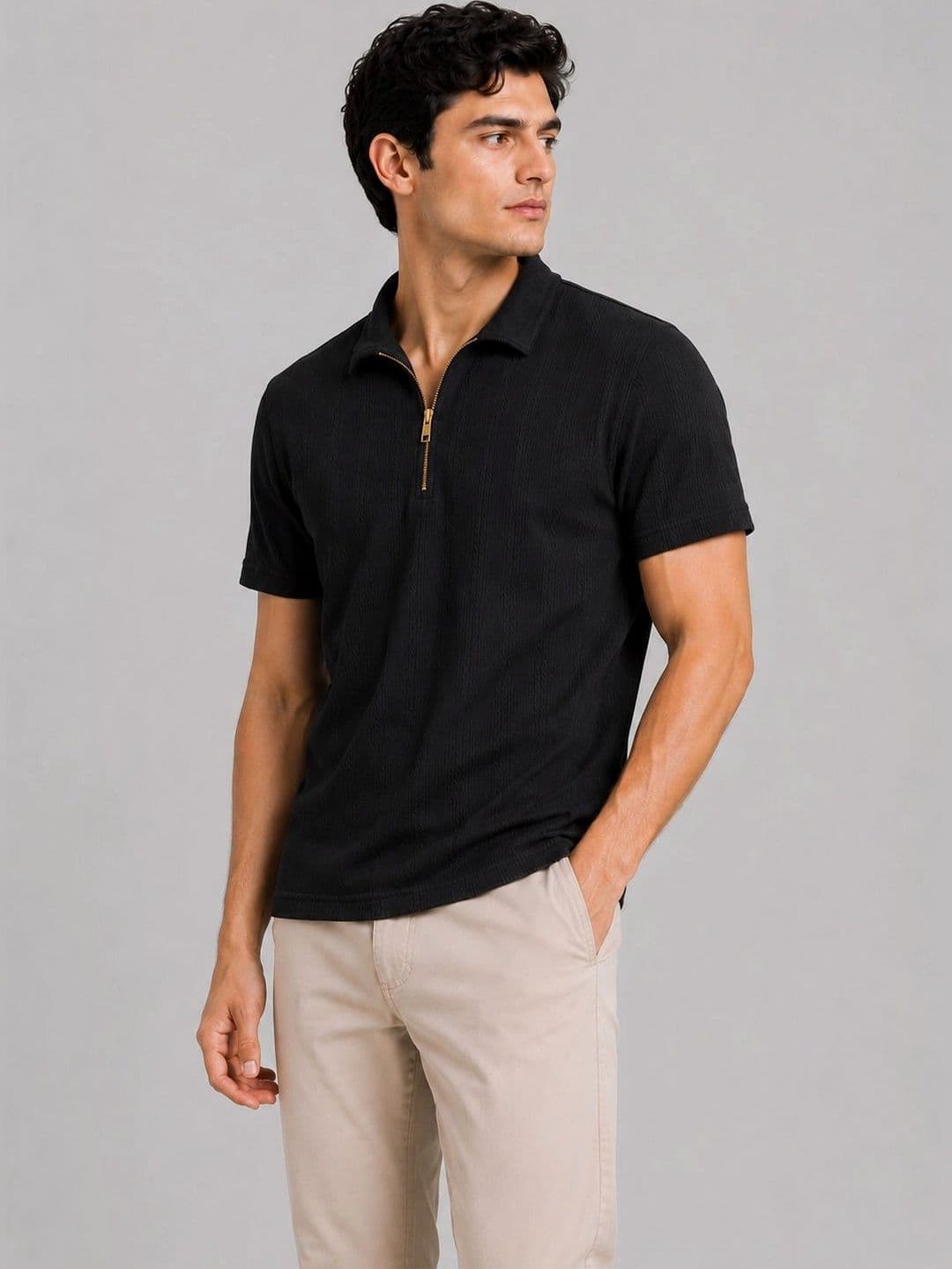 HERE&NOW Men Polo Collar T-shirt - view 1