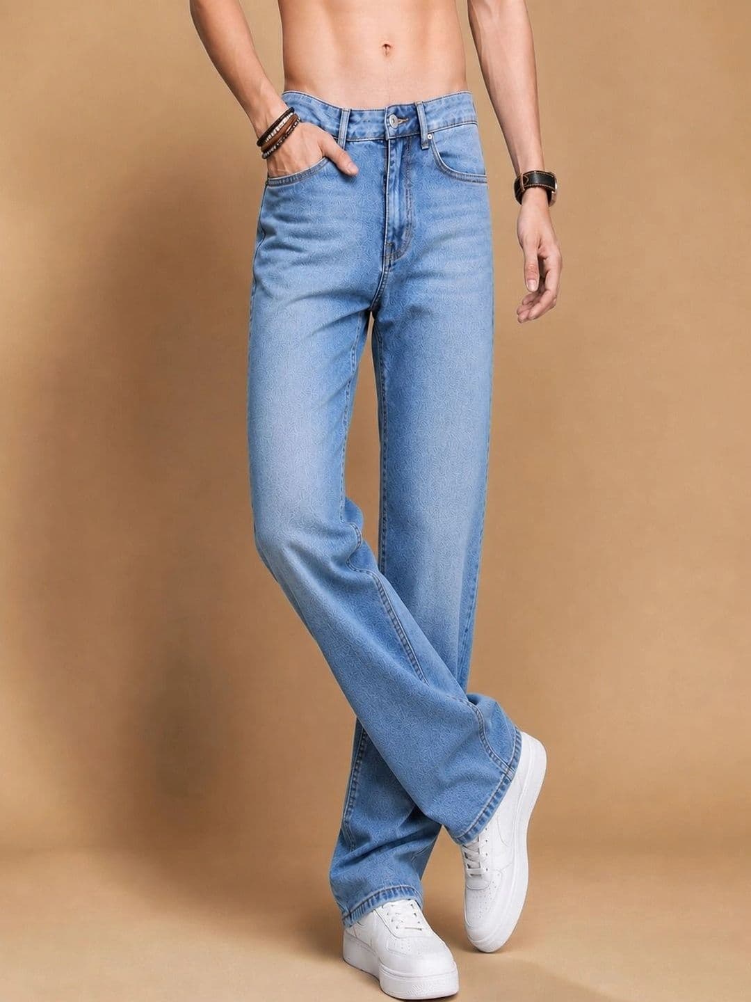 Roadster Men Jean Straight Fit Mid-Rise Stretchable Jeans - view 1