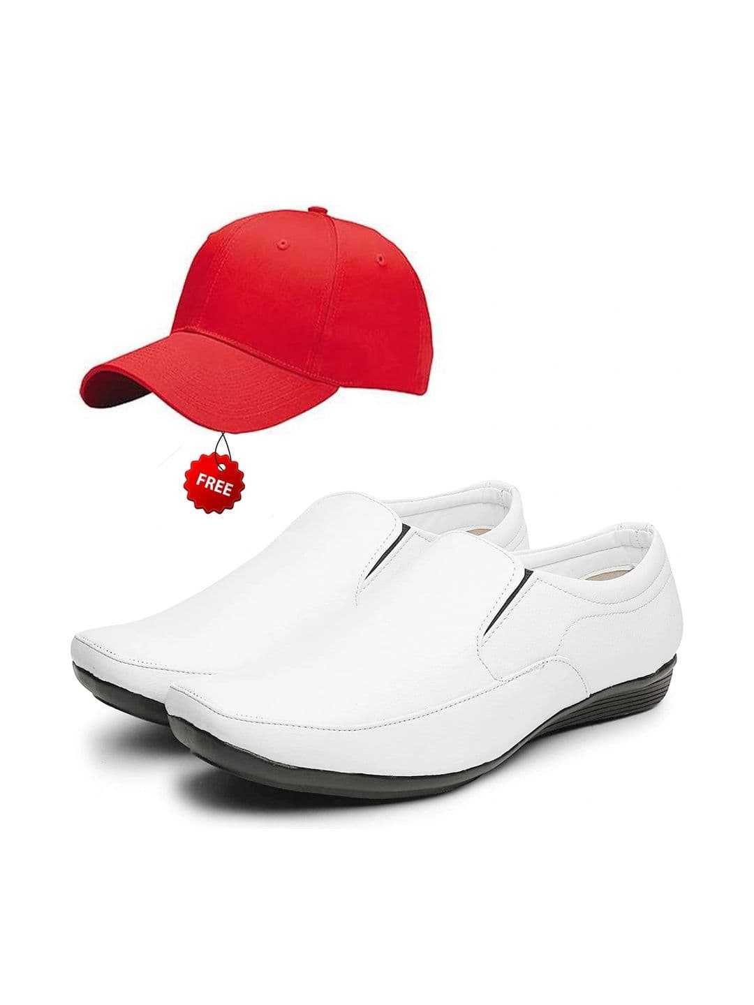 Vitoria Men Pointed Toe Slip-On Formal Shoes With Cap - view 1