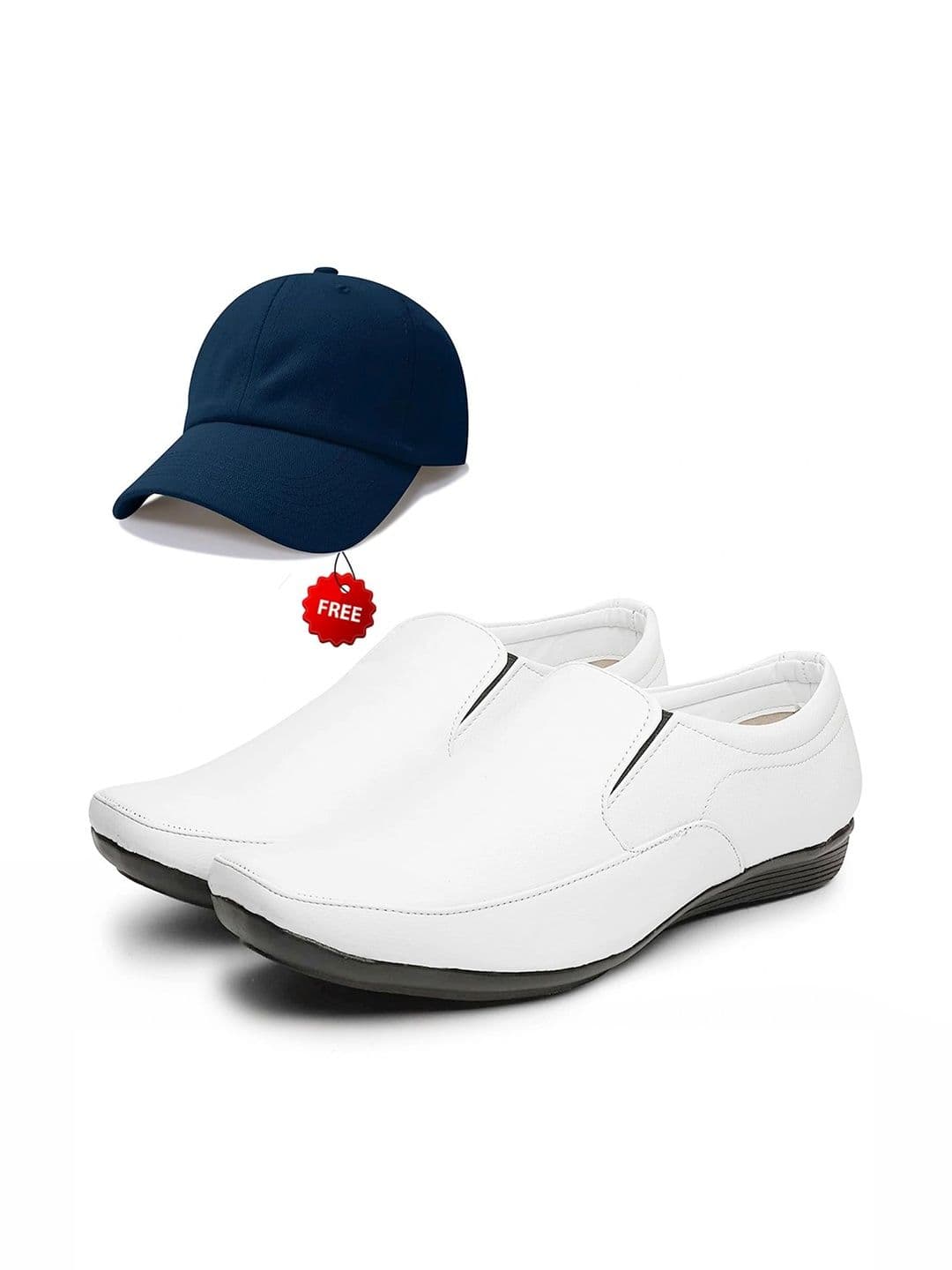 Vitoria Men Pointed Toe Slip-On Formal Shoes With Cap - view 1