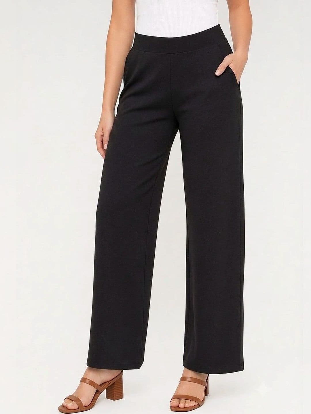 seemoo Women Relaxed High-Rise Easy Wash Trousers - view 1