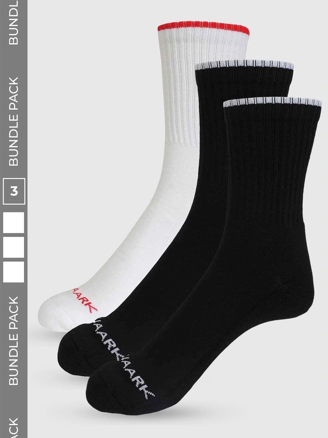 FUAARK Unisex Pack of 3 Cotton Assorted Calf Length Socks - view 1