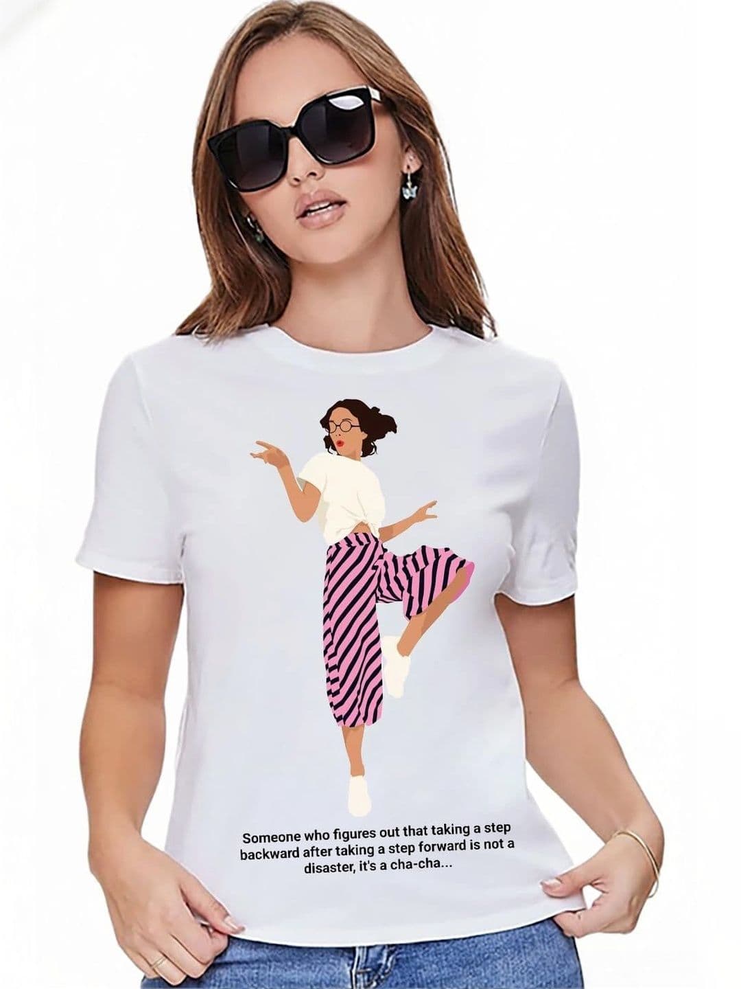 VLAM Women Printed Slim Fit T-shirt - view 1