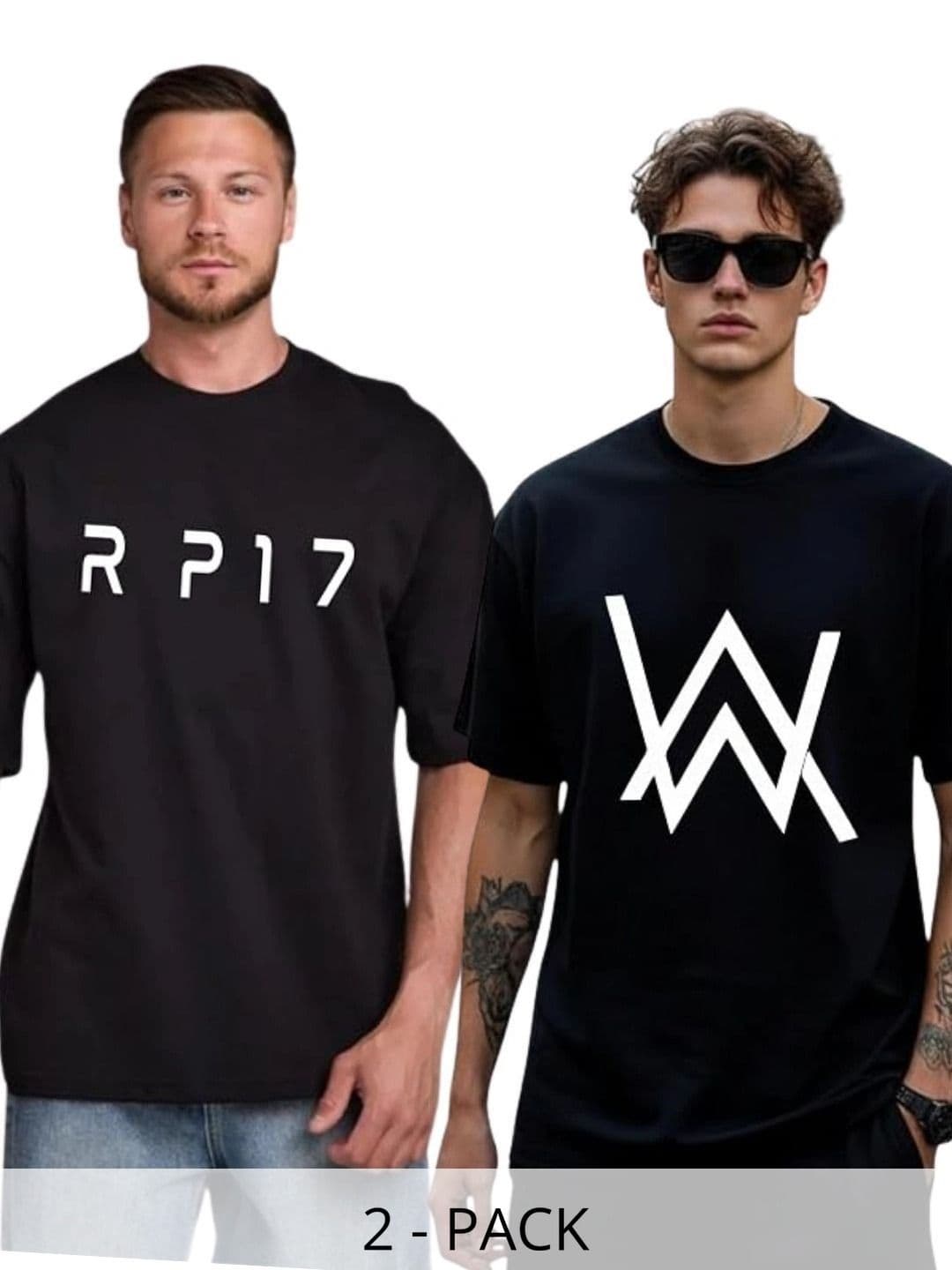 Annnackel Men Pack of 2 Printed T-shirt - view 1
