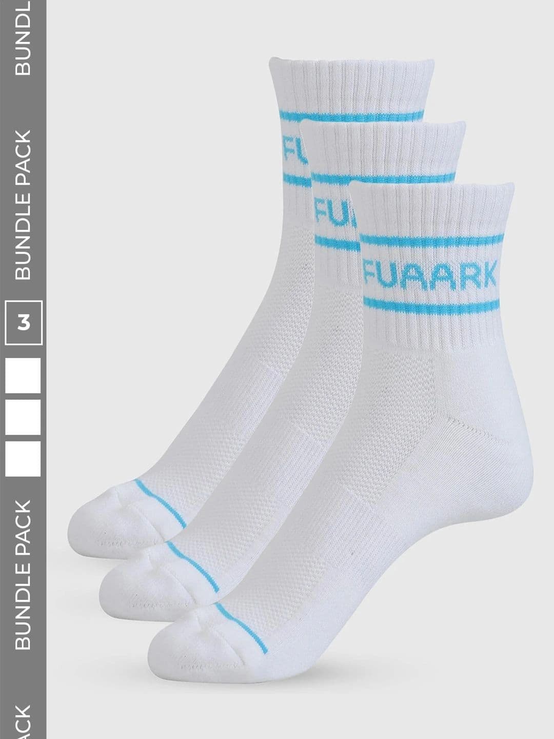 FUAARK Unisex Pack of 3 Cotton Assorted Patterned Above Ankle Socks - view 1