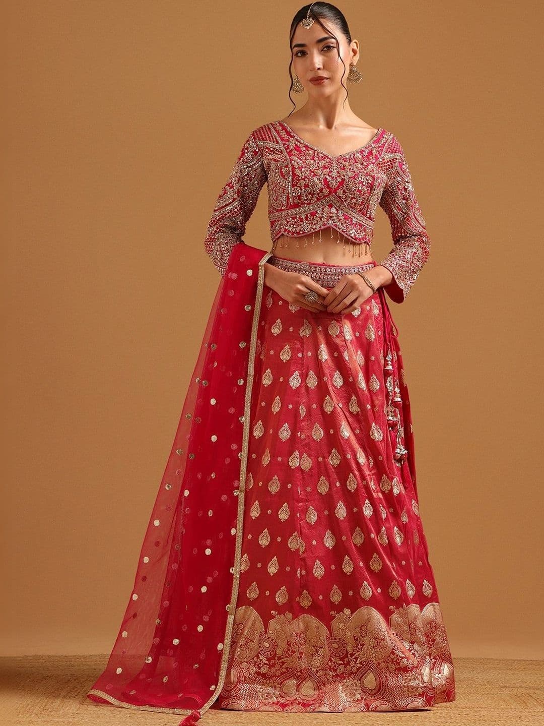 Soch Embellished Ready to Wear Lehenga & Blouse With Dupatta - view 1